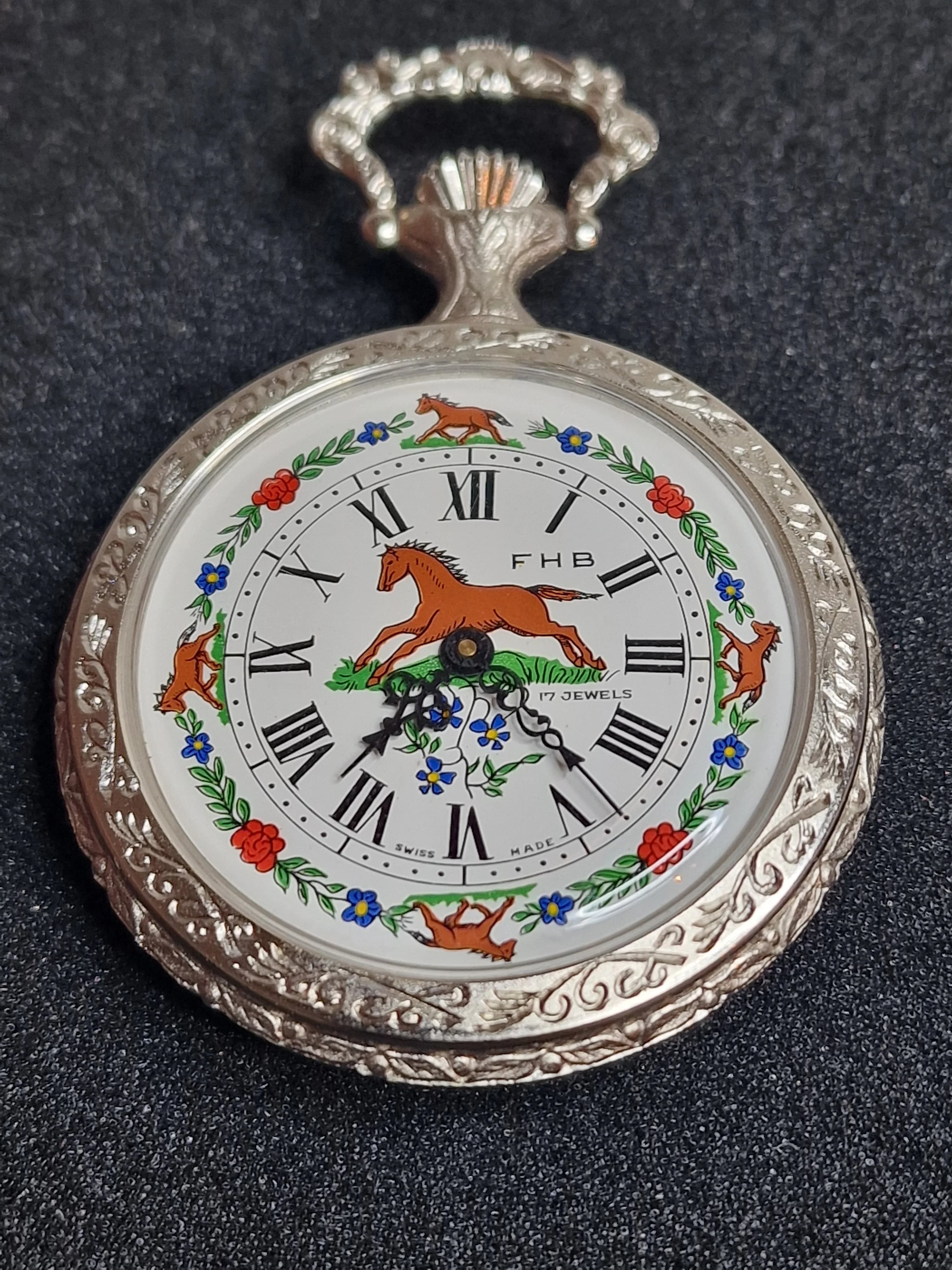 💎 Unworn Vintage Ladies' Watch "F.H.B." – Swiss Made, Hand-Wound, 70s/80s, Gold-Tone