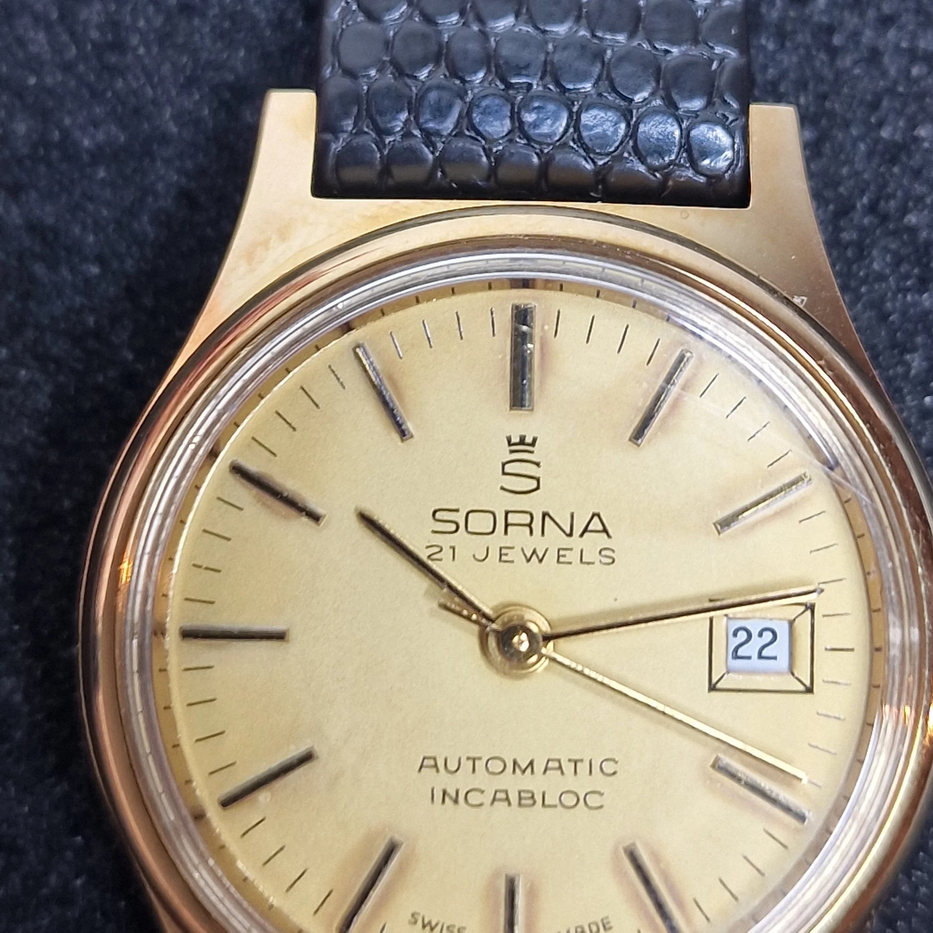 💎 Vintage Ladies’ Watch – SORNA | Automatic | Swiss Made | 1950s–60s | Rare NOS Discovery