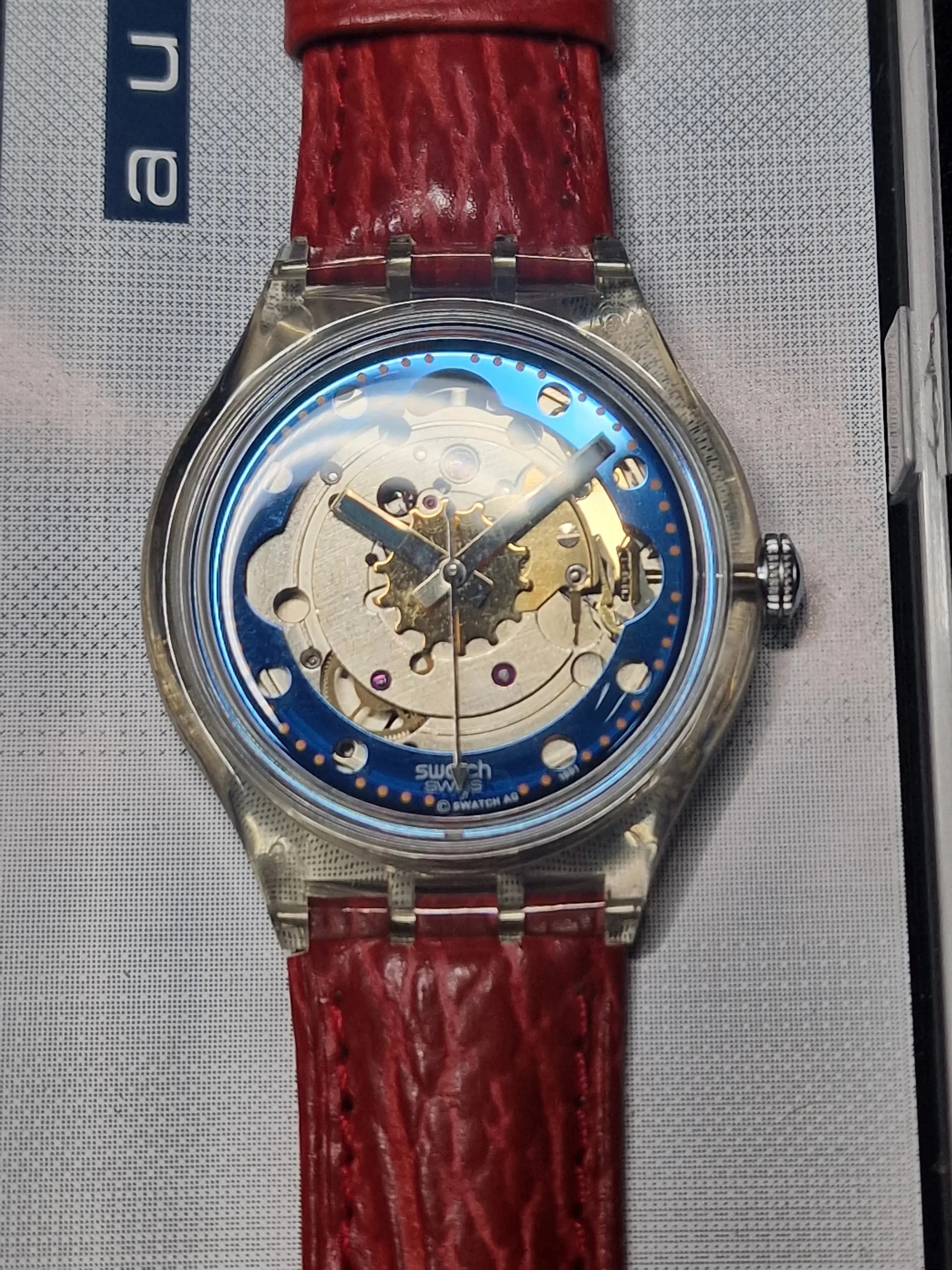 ⏱ Swatch Automatic SAK101 "Red Ahead" (1992) – Rare Early Automatic