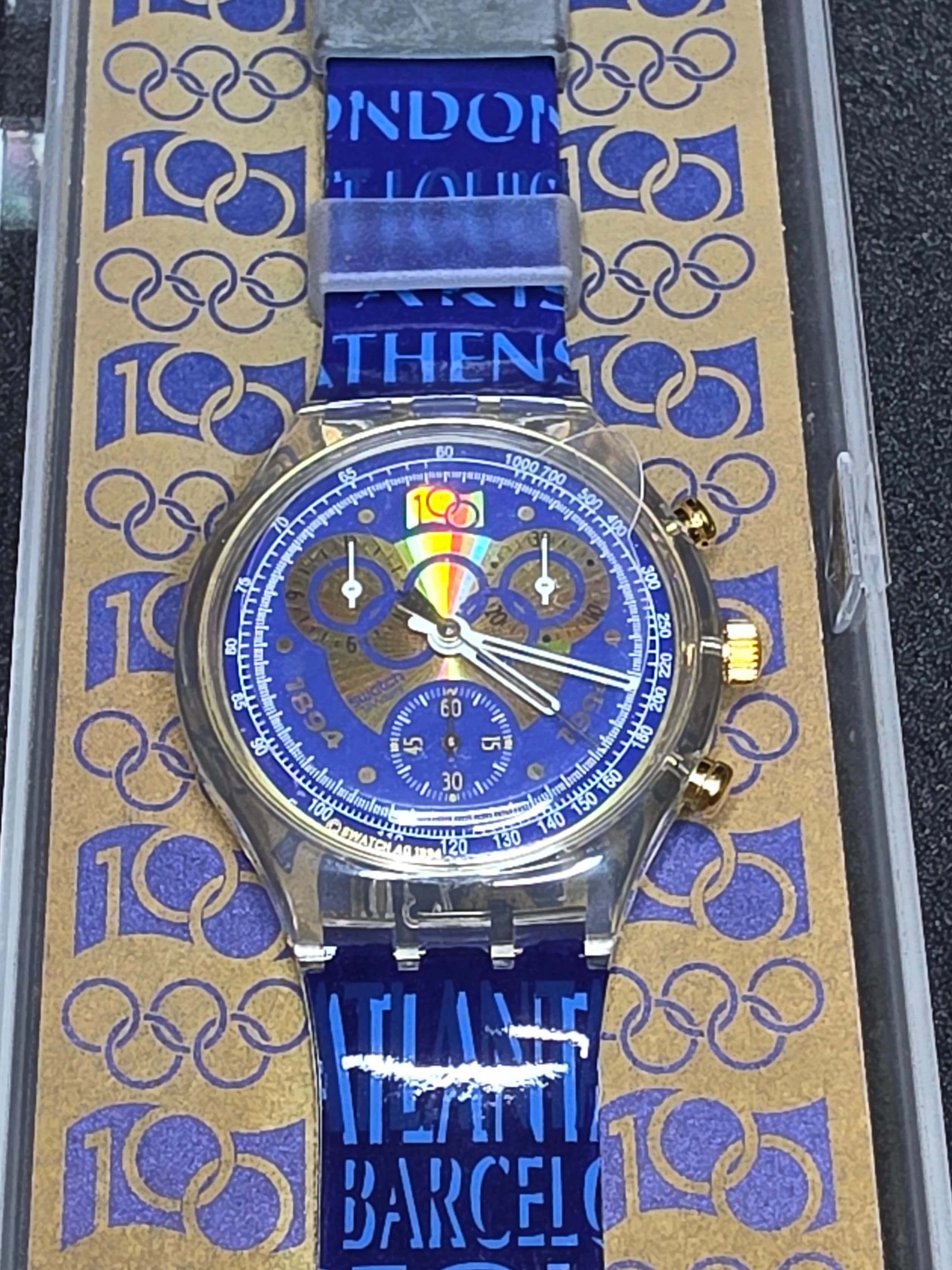 Swatch Chrono Olympic SCZ101 – 1994 – NOS – Olympic Theme