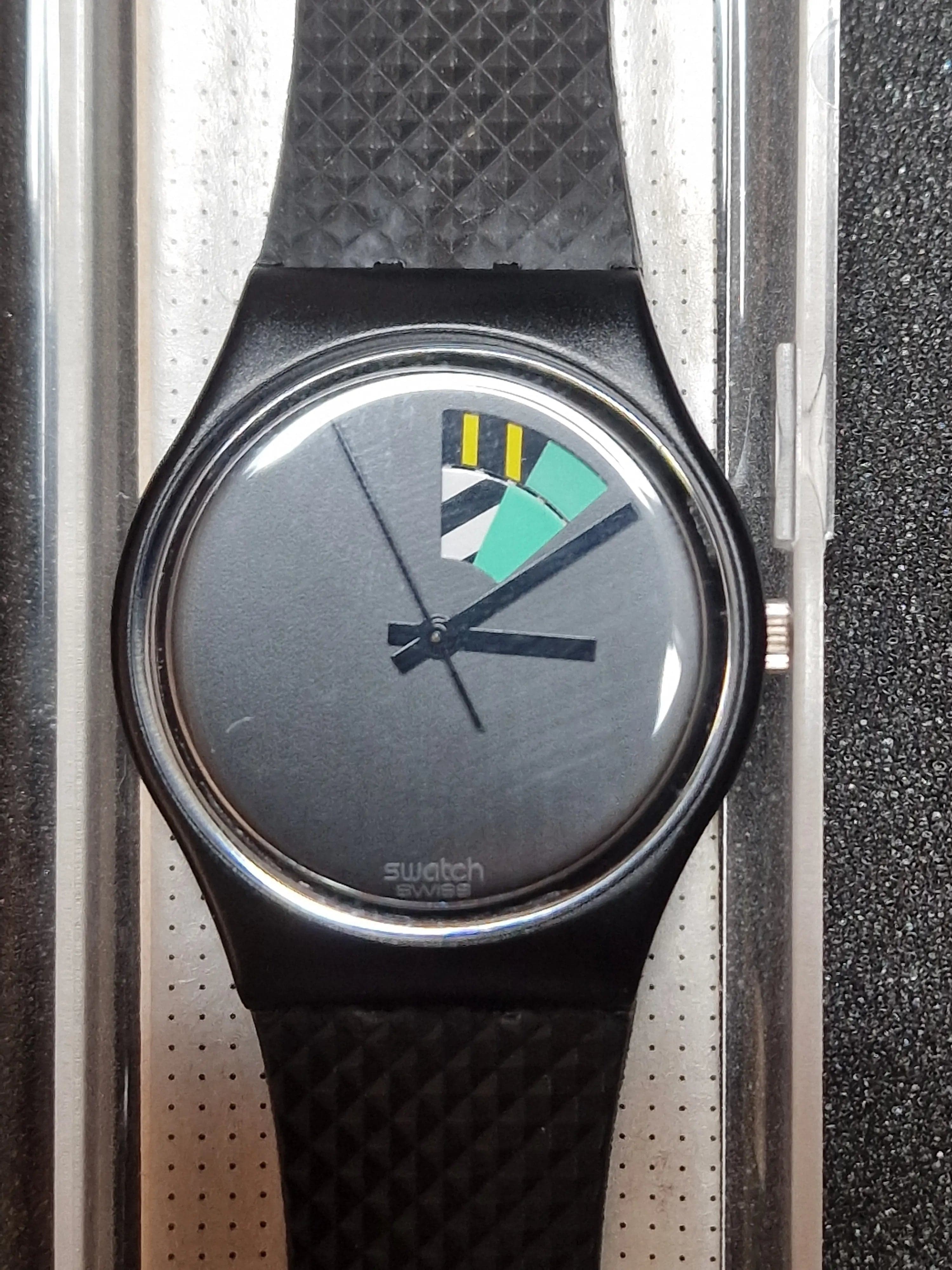Swatch GB715 “Color Windows” (1989) – Geometric Minimalism