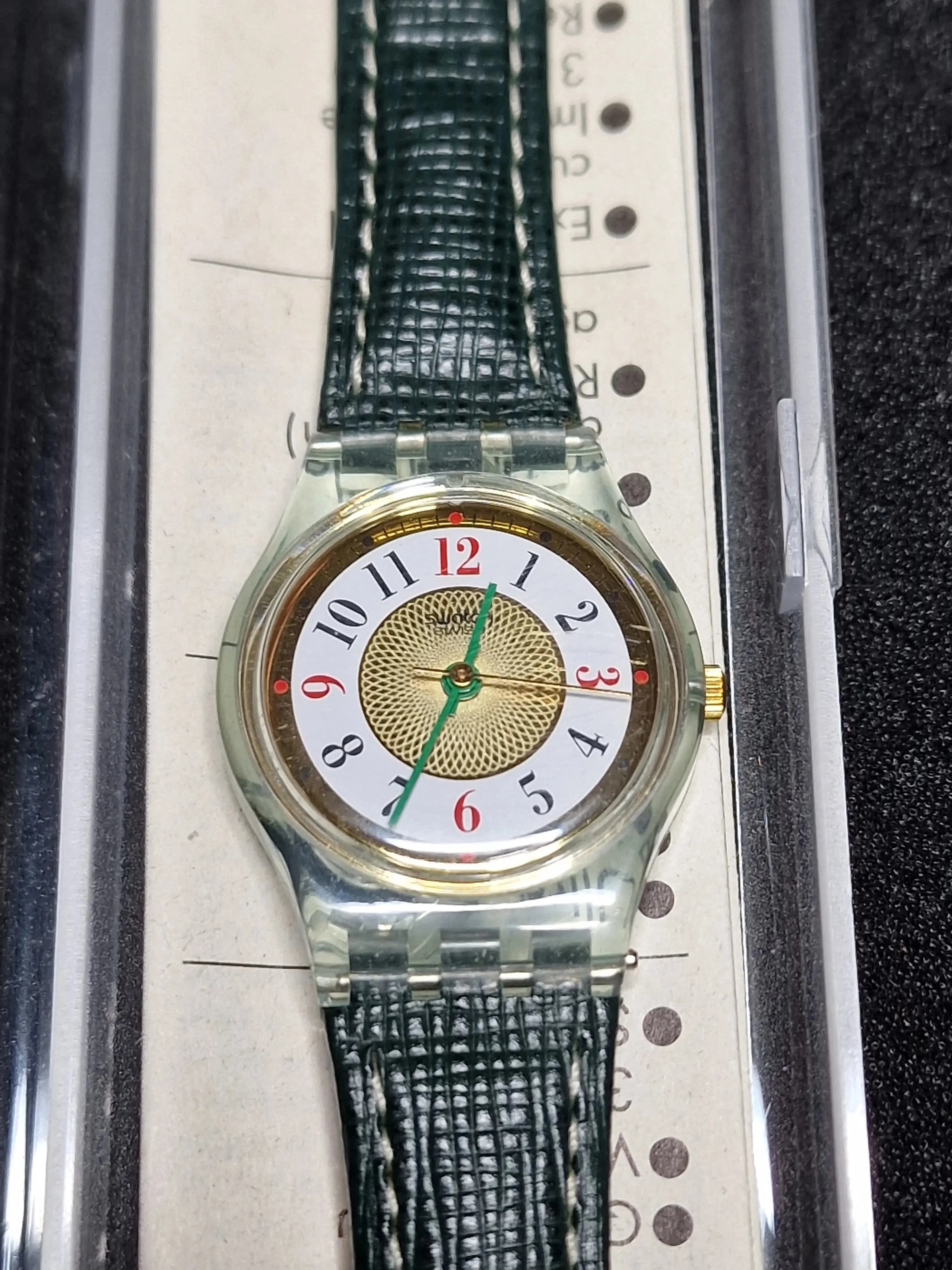 Swatch Lady LX104 – 1990 – NOS – Blue Dial