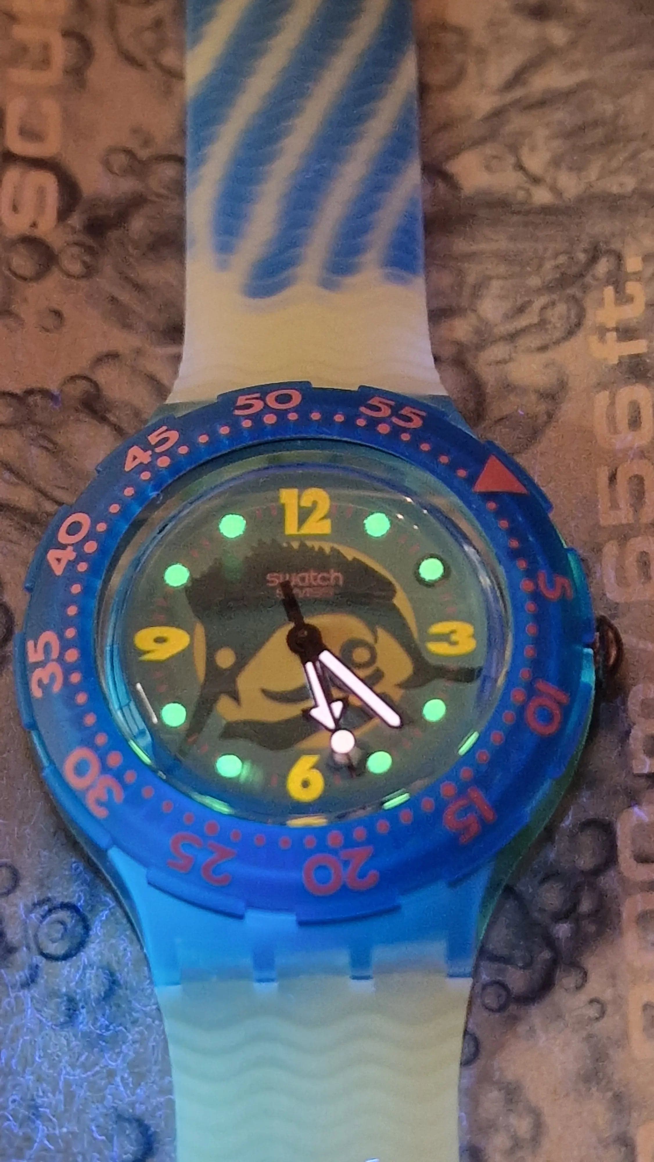 🏔️ Swatch Scuba SHB102 – Swiss Ski Team / Swissair (1998)