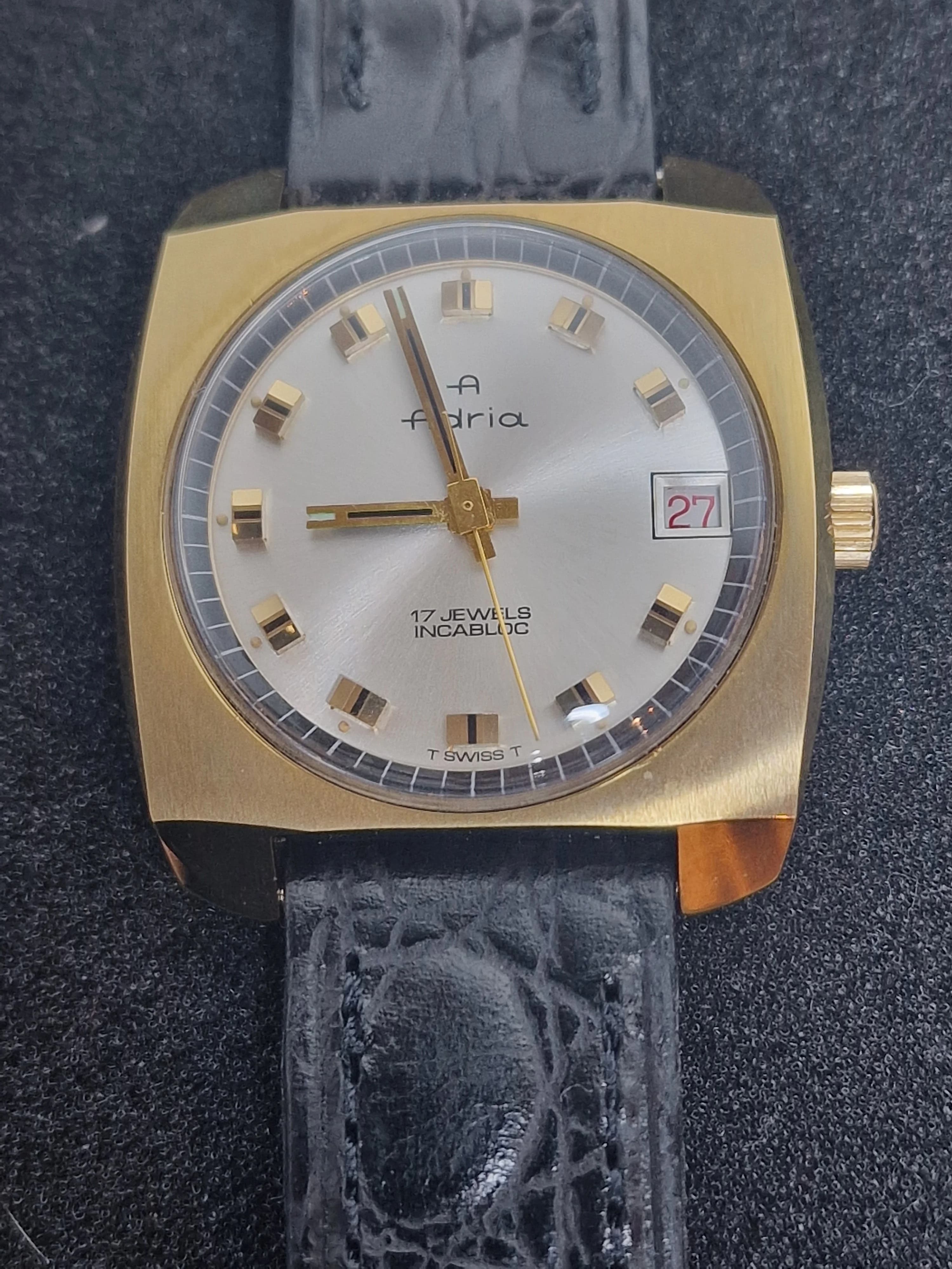 🕰️ Vintage Watch "F.H.B." – Swiss Made, 1950s/60s, Hand-Wound, Unworn Old Stock