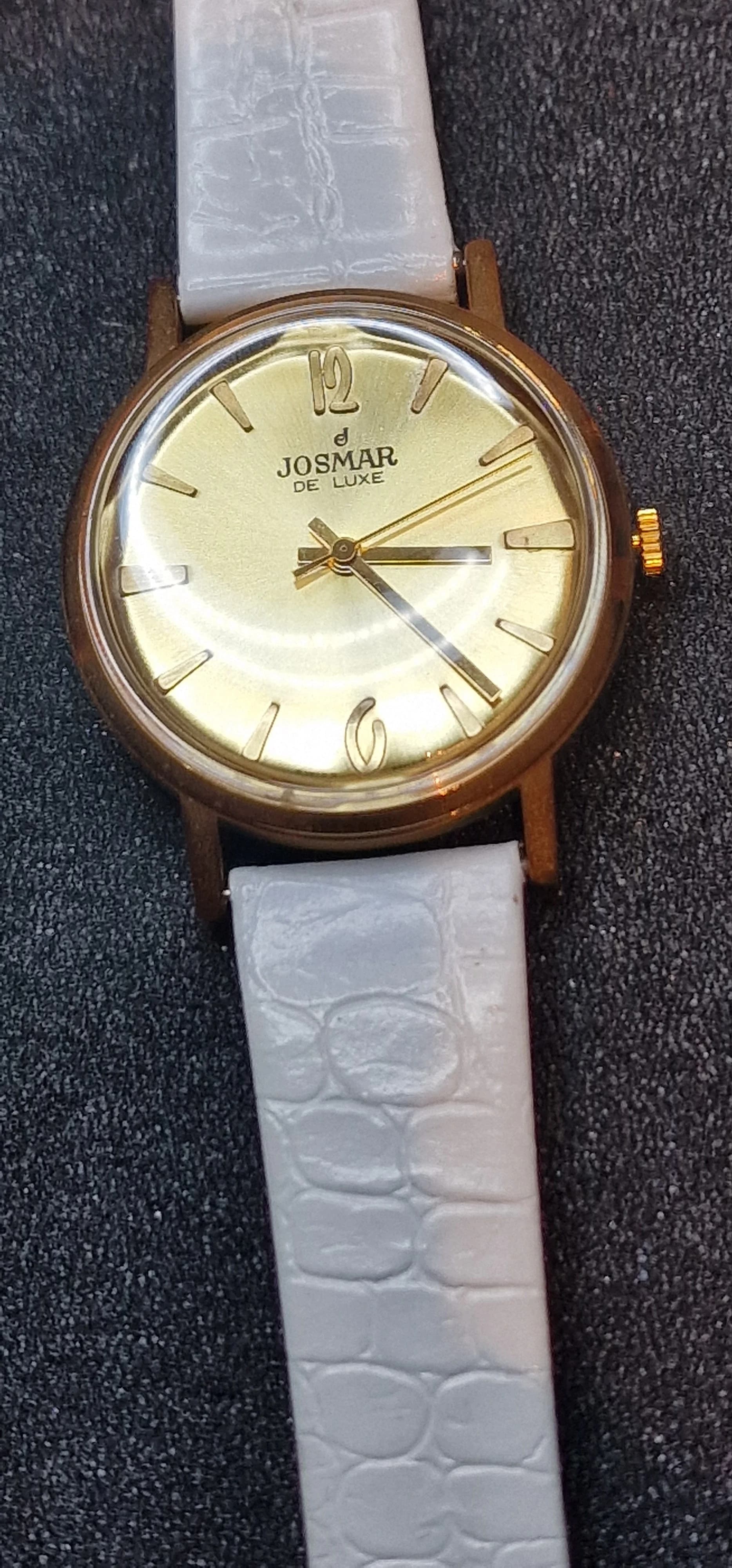 ⌚ Unworn Vintage Josmar De Luxe Watch – Swiss Made | Hand-Wound | 50s/60s | Gold-Tone | NOS