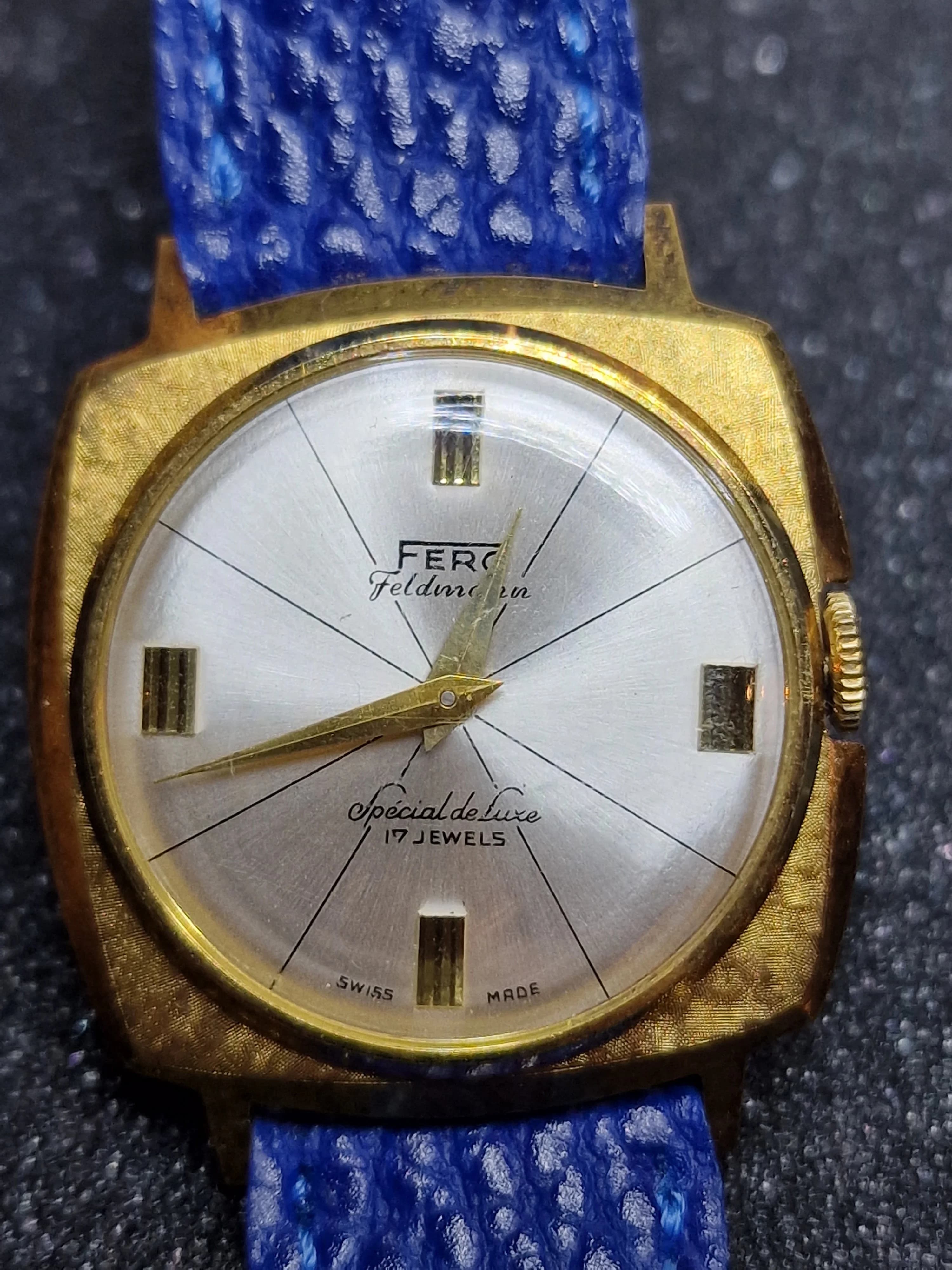⌚ Old Vintage FERO Feldmann Watch – Swiss Made | Hand-Wound | 70s | Unworn Old Stock