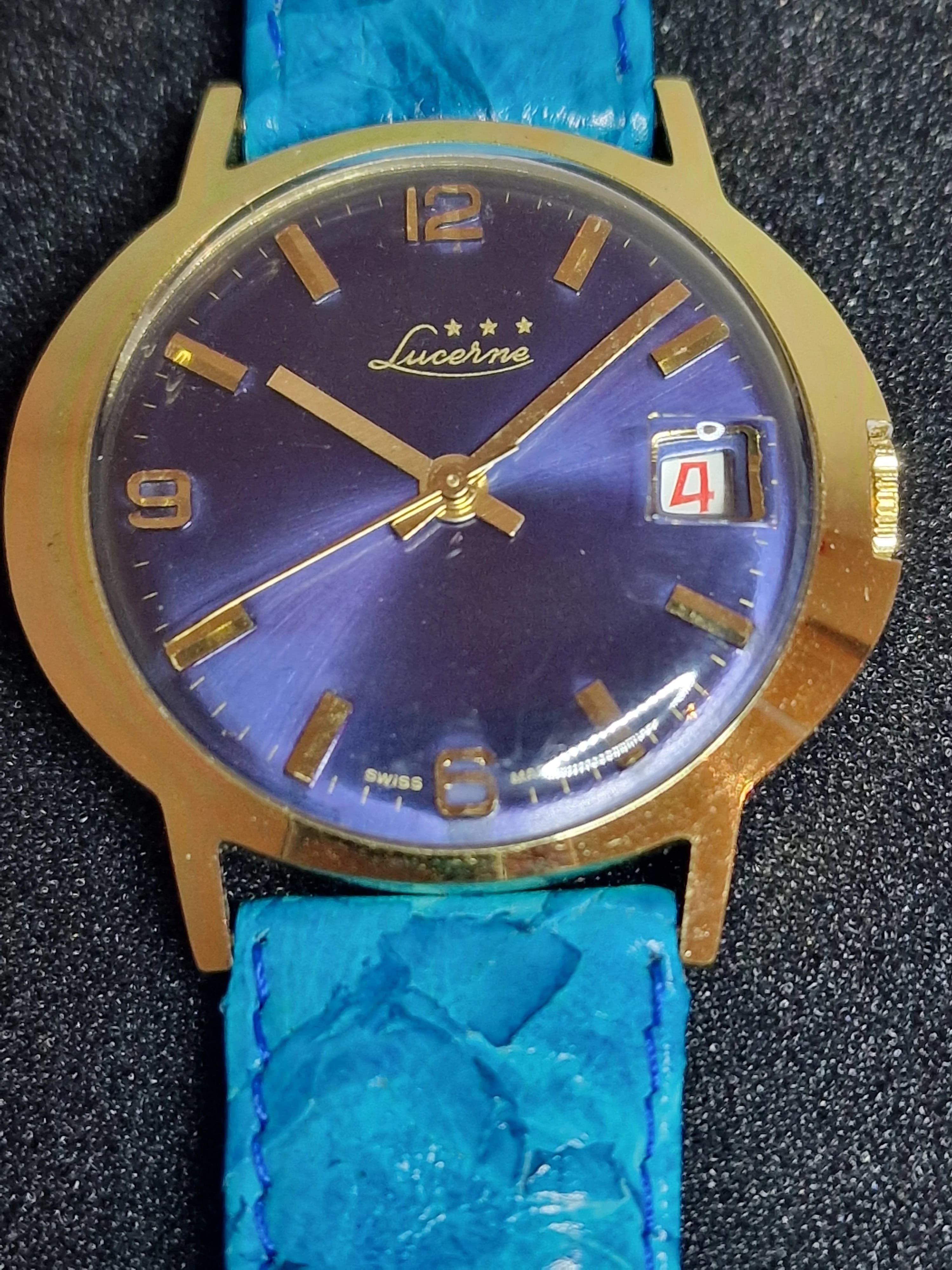Unworn Vintage Watch "LUCERNE" – Swiss Made, Hand-Wound, 1960s, Old Stock