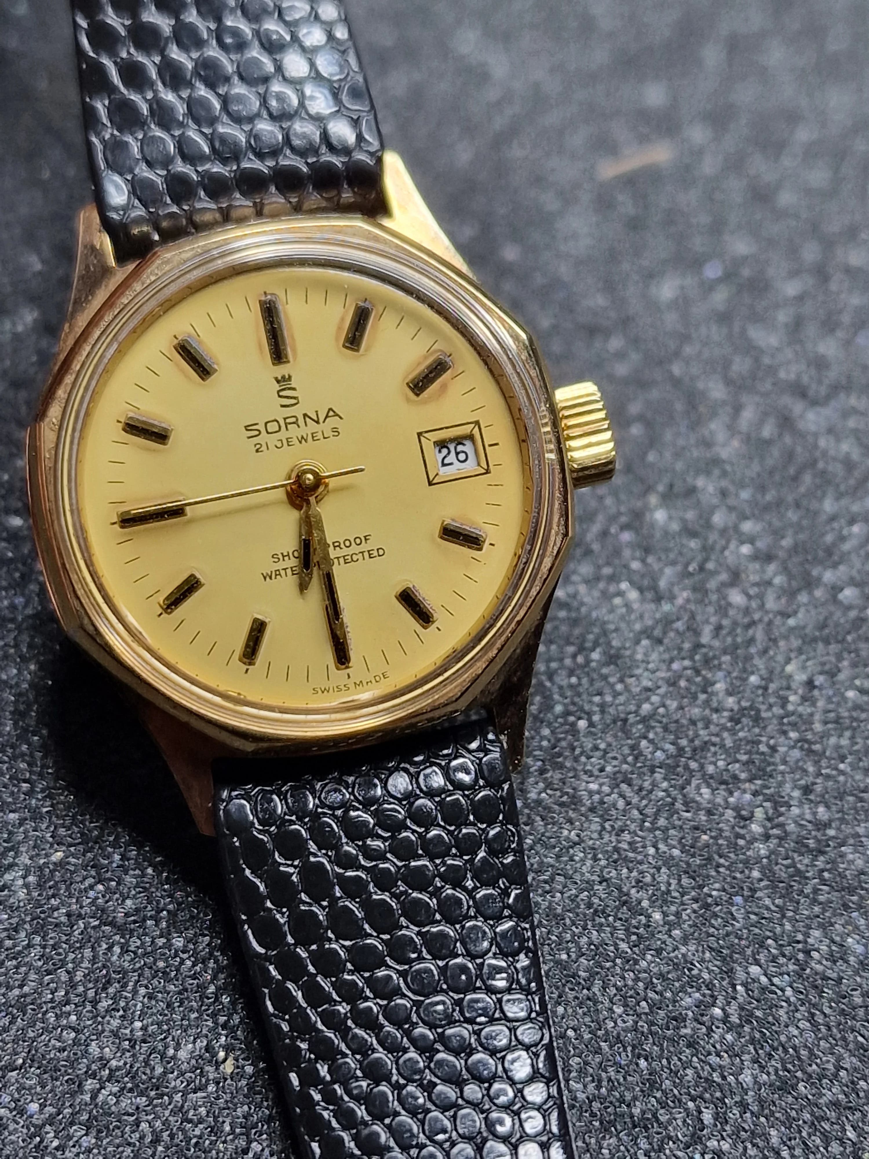 ⌚ Unworn Vintage Watch "SORNA" – Swiss Made, Hand-Wound, 1950s/60s, Old Stock