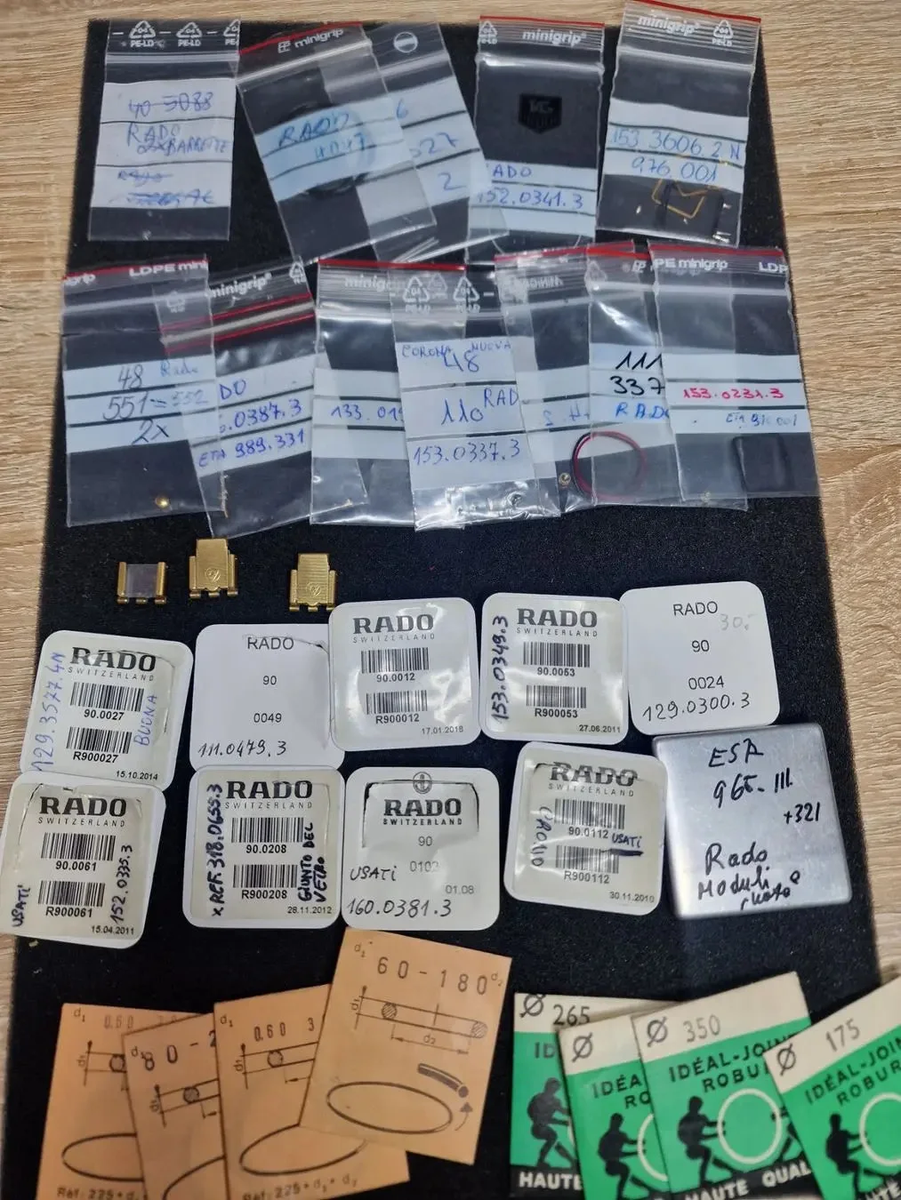 Bundle of Original RADO Spare Parts – Rare & Extensive 1