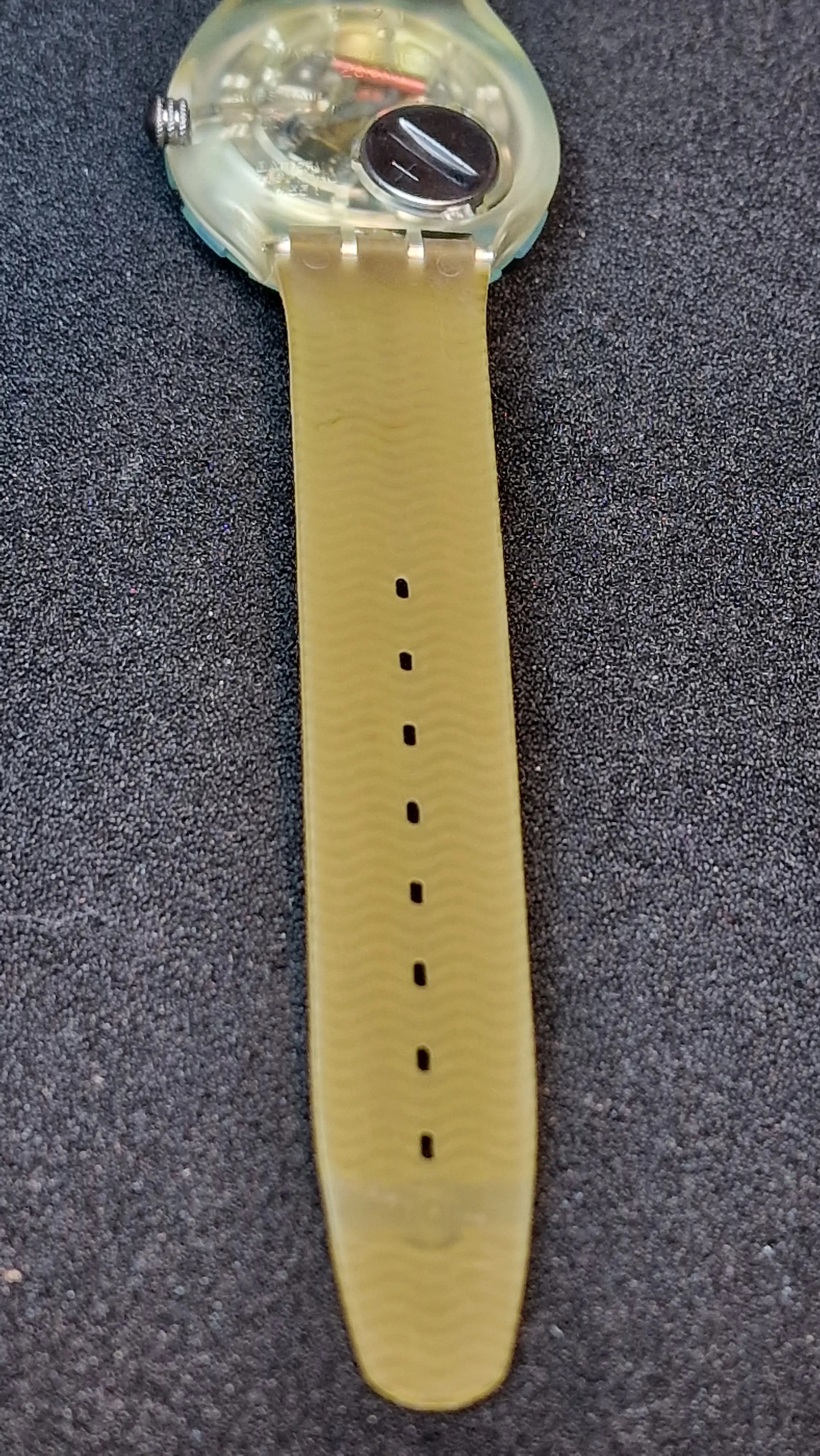 Swatch Scuba 200 SDK107 “Blue Ice” 1993 – Transparent Diver, Full Set 9