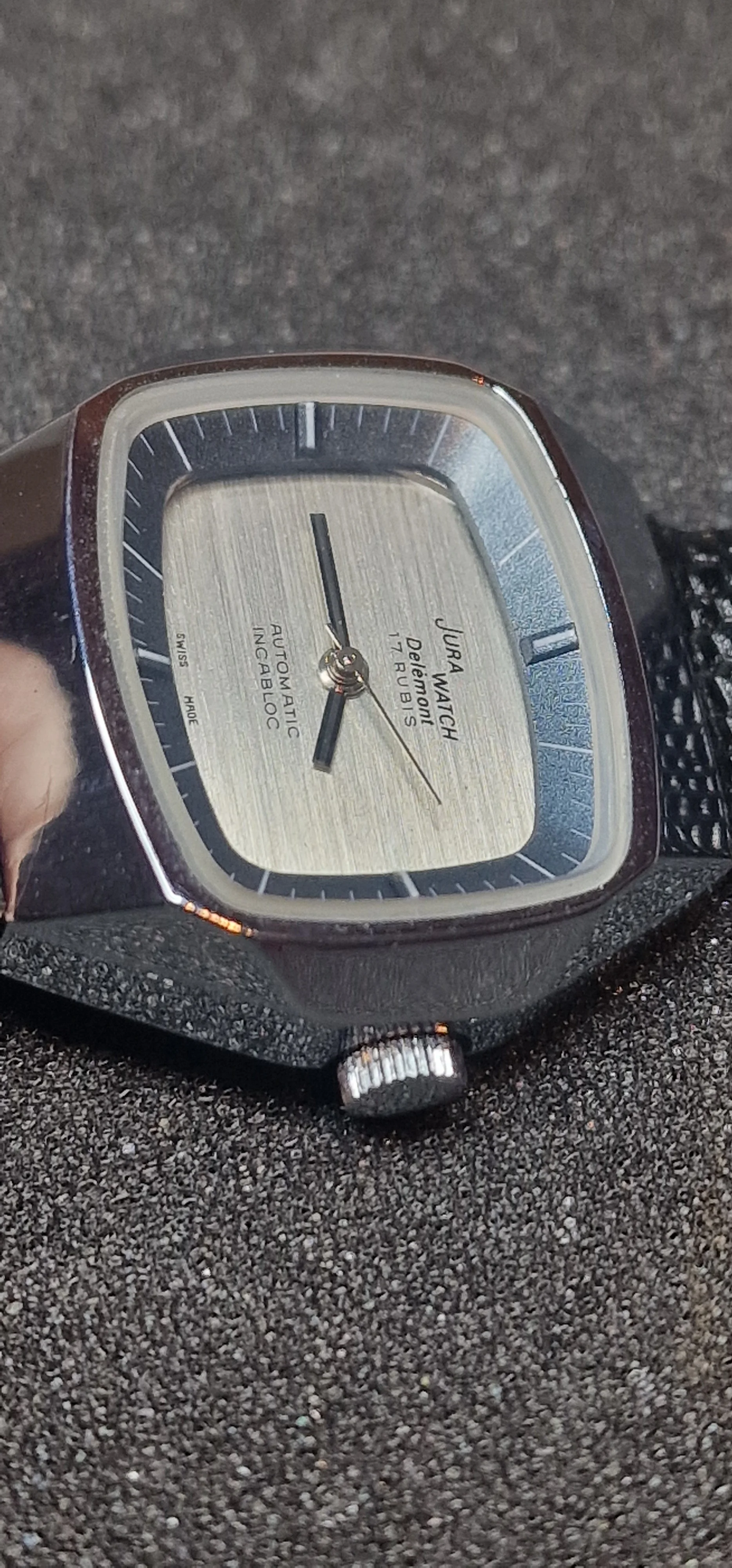 JURA Watch Delémont – Swiss Made Automatic with Incabloc, 30x31mm, Steel Case 3