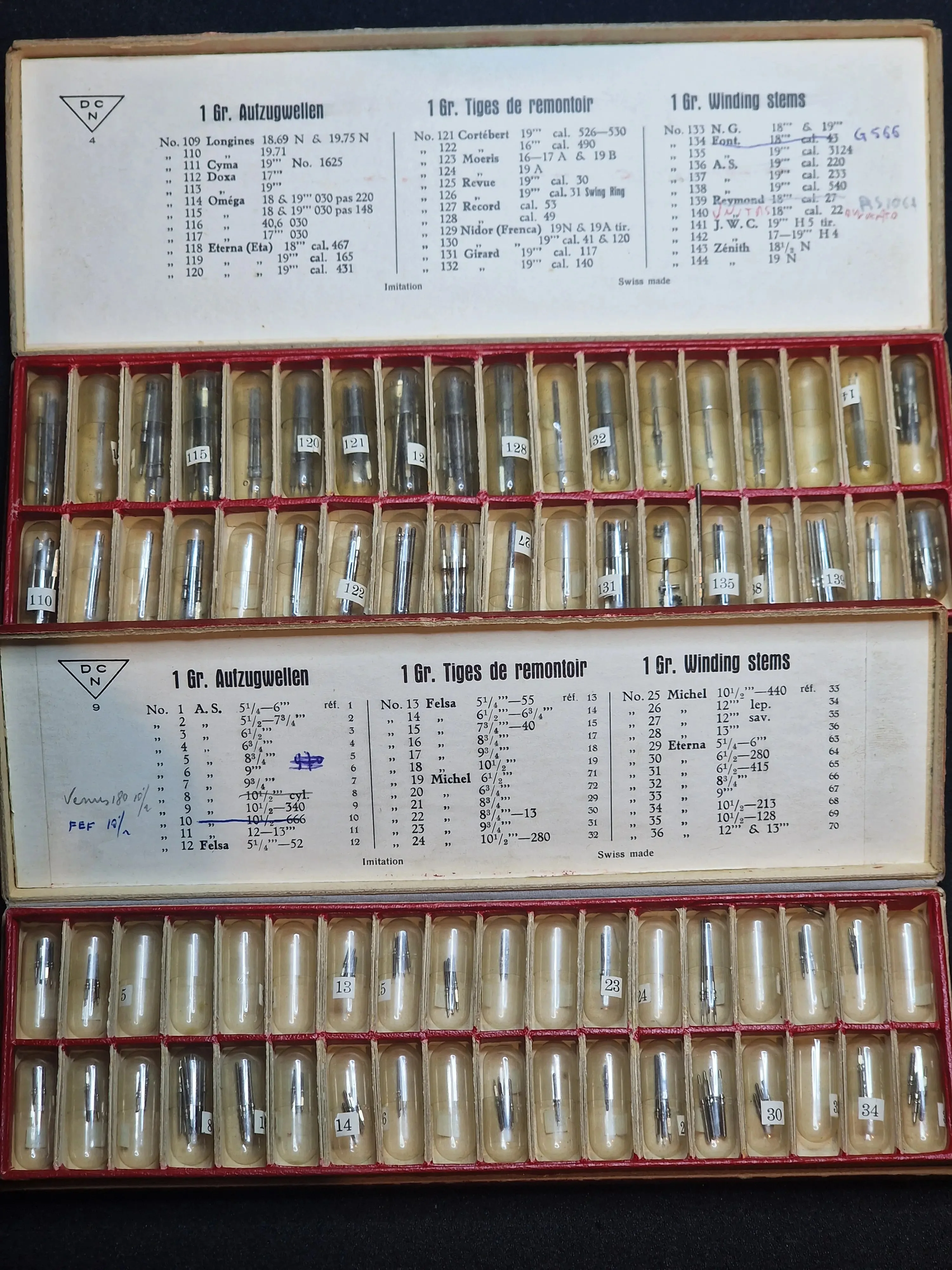 ⏱ Lot of Winding Stems – Longines, Omega, Eterna, Zenith & More 1