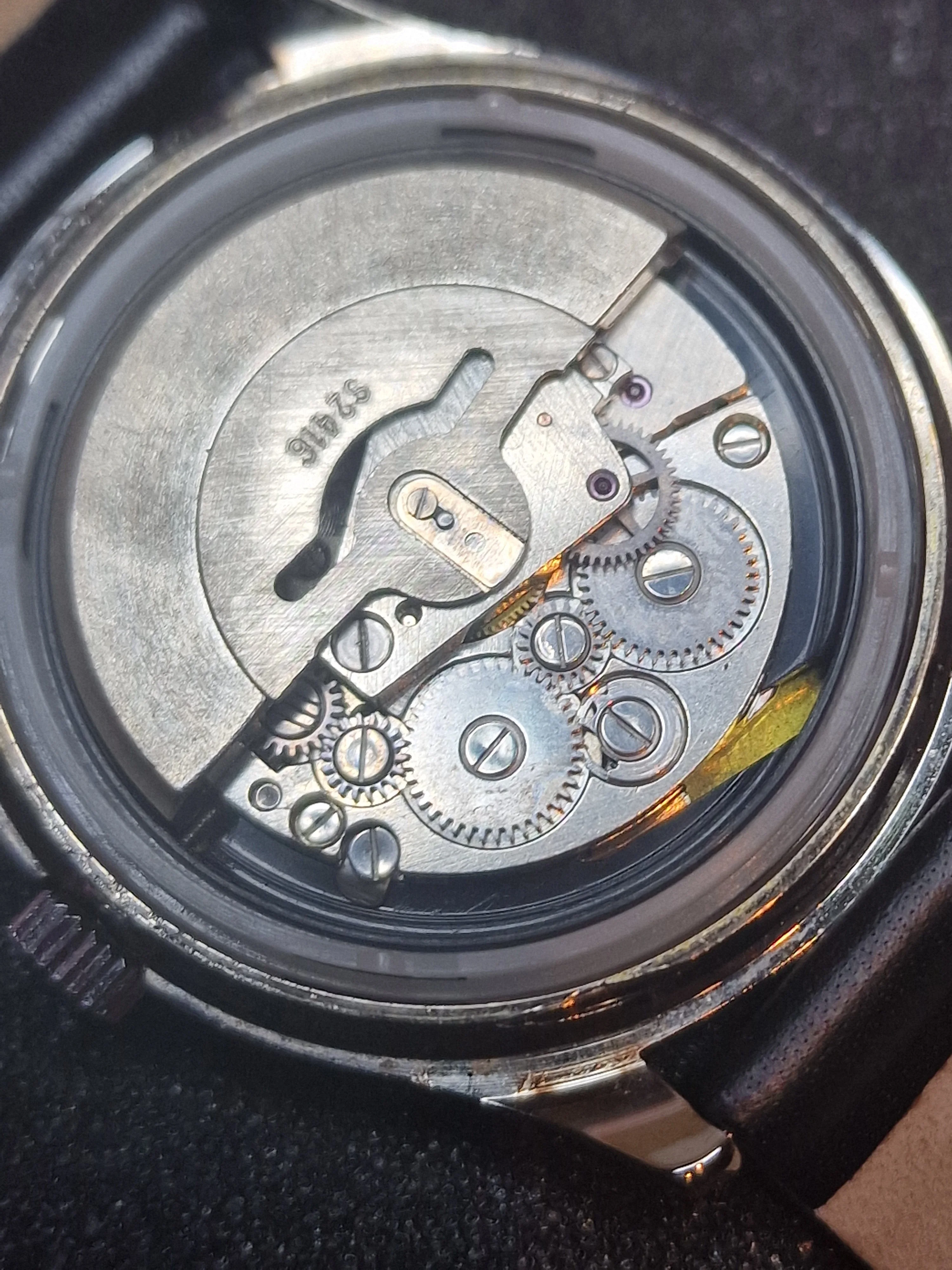 New, Unworn Automatic Blue Time Watch in Bauhaus Style 37mm 9