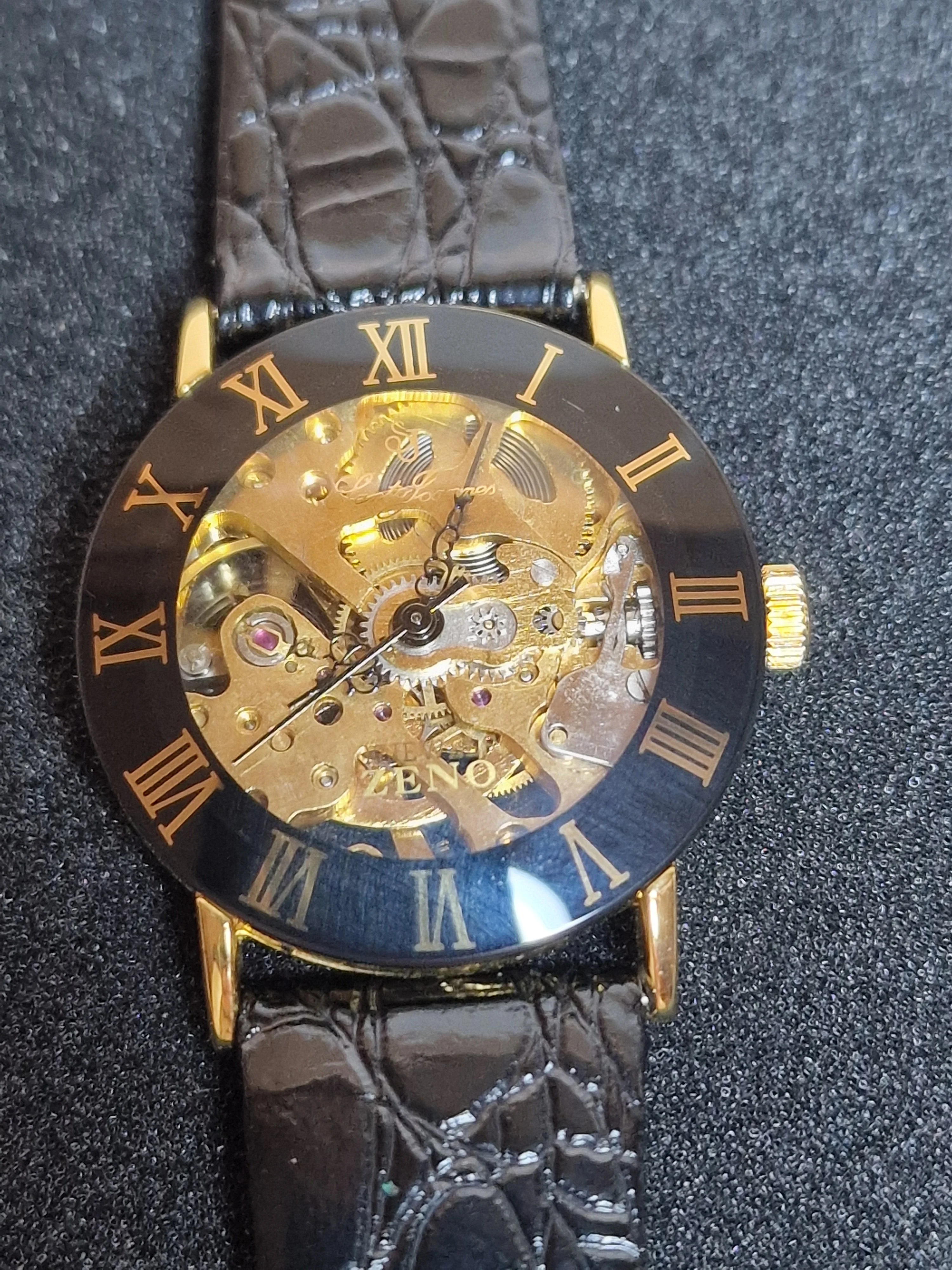 New, unworn Zeno skeleton men's watch from business liquidation 1