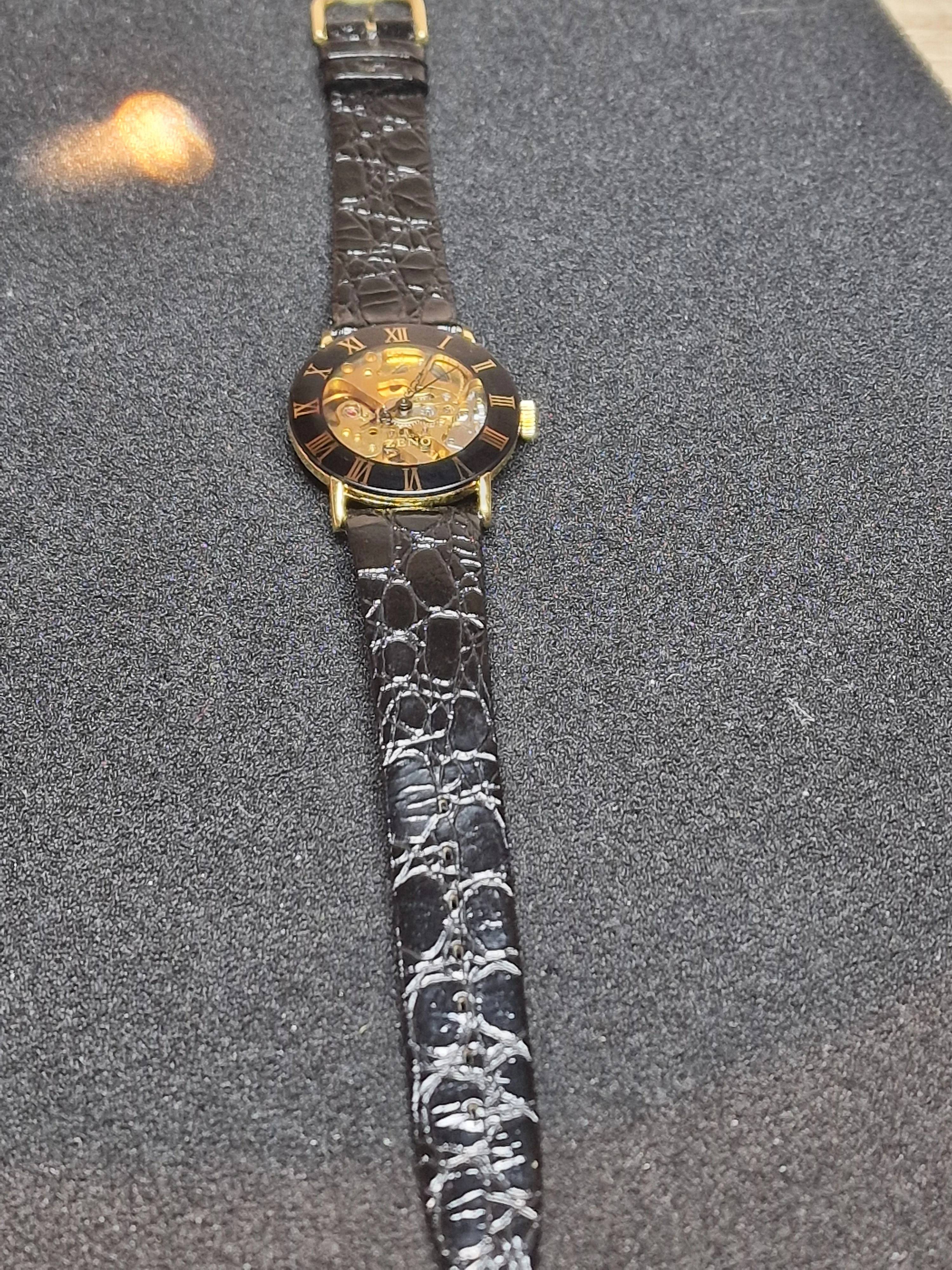 New, unworn Zeno skeleton men's watch from business liquidation 13