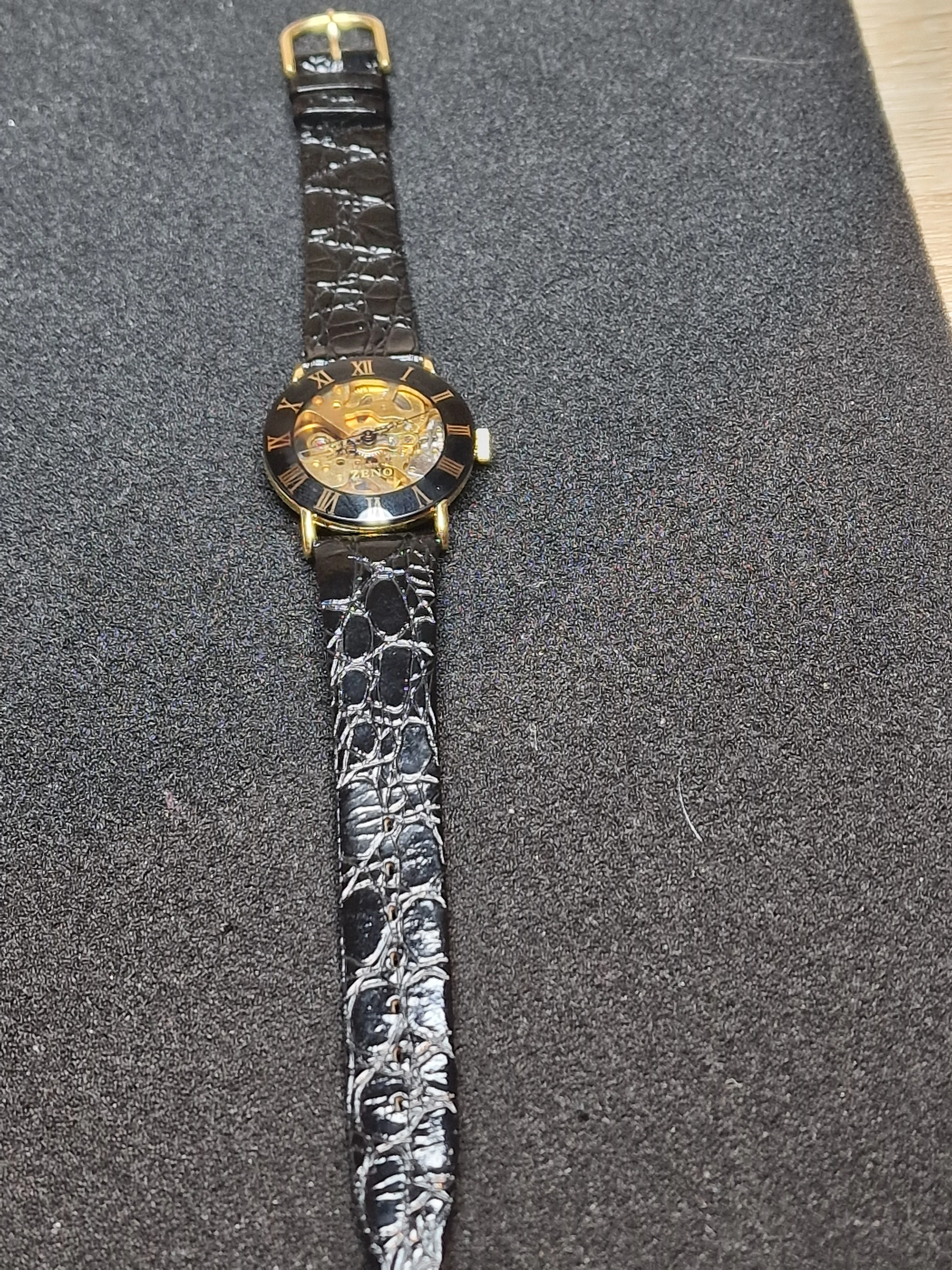New, unworn Zeno skeleton men's watch from business liquidation 16
