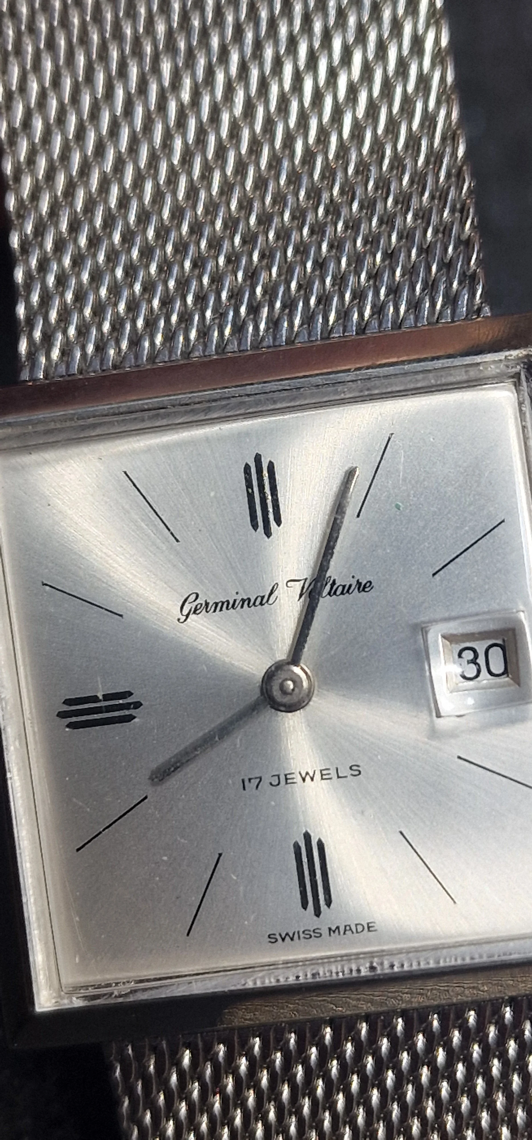 New Vintage Watch "Germinal Voltaire" – Swiss Made, Hand-Wound, NOS from Old Stock 15