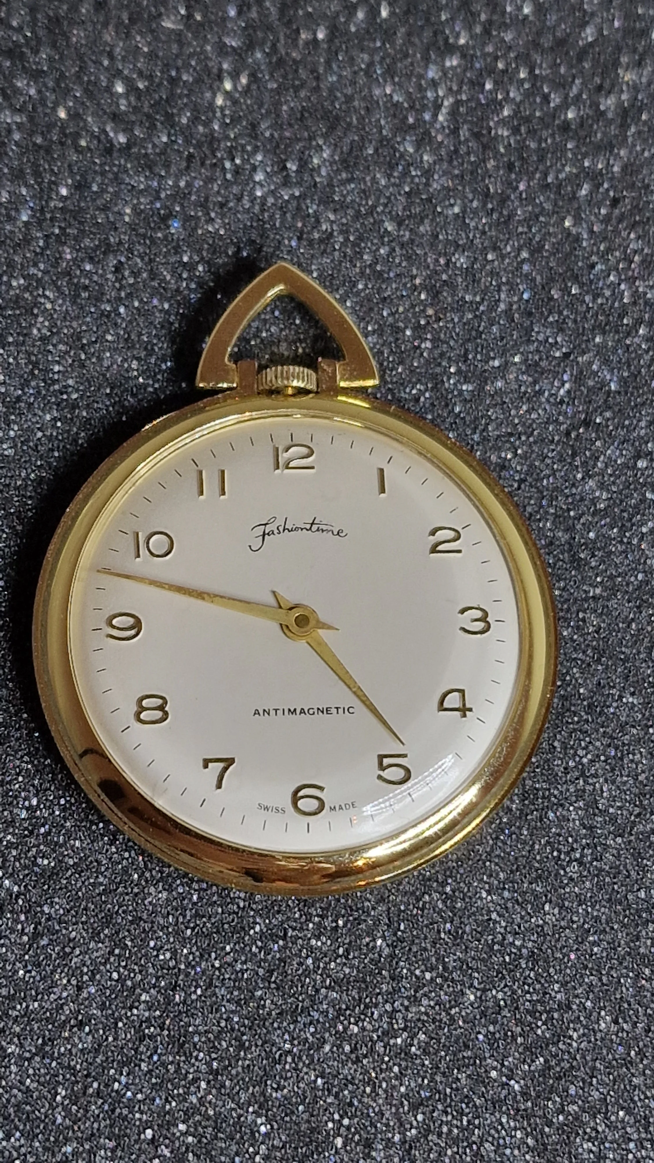⏱ Pocket Watch "FASHIontime" – Swiss Made, Hand-Wound, 41mm, From Business Liquidation