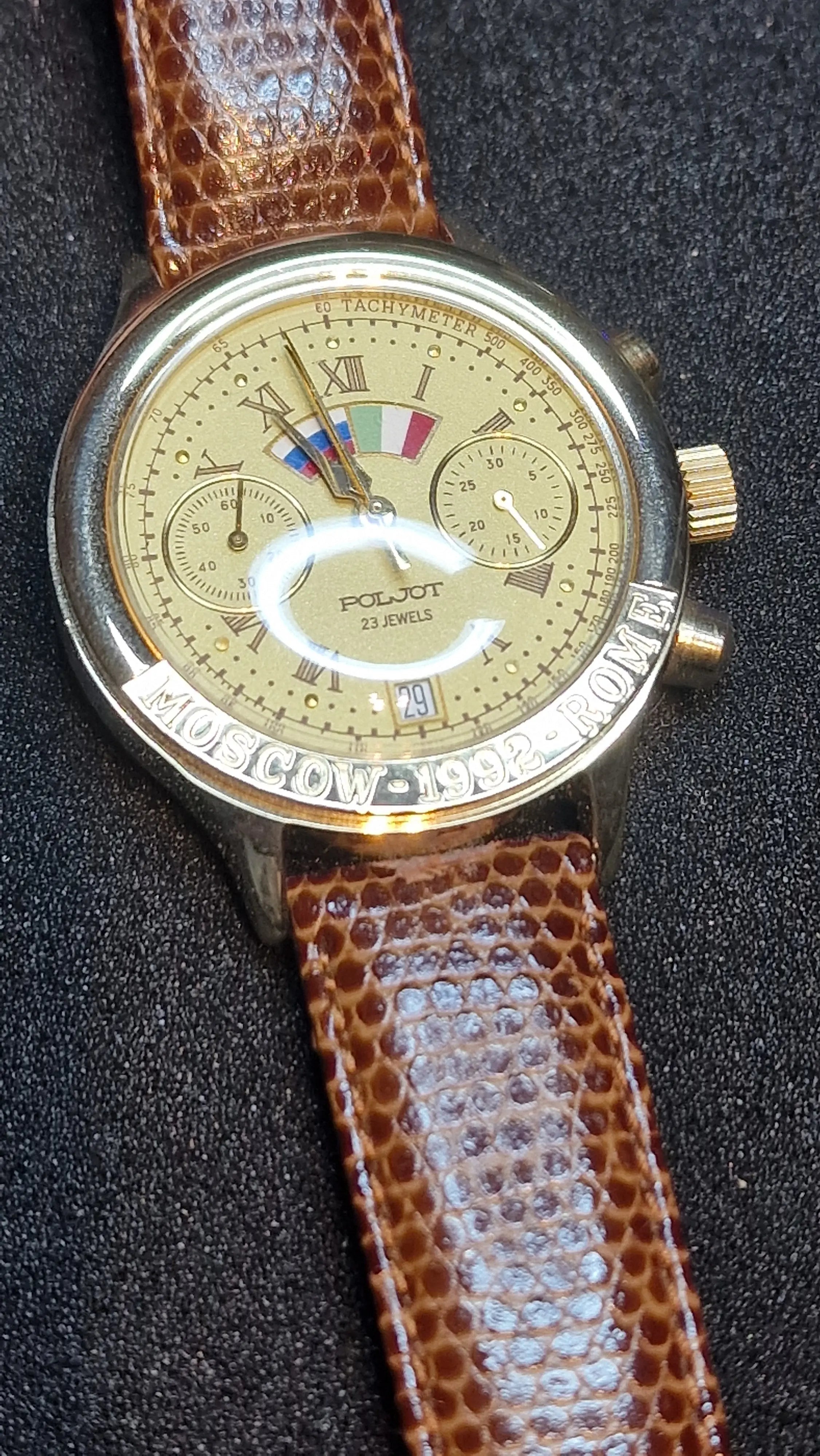 Poljot “Moscow 1992 – Rome” Mechanical Chronograph 🇷🇺🇮🇹 – Limited 12115/25000 - 1