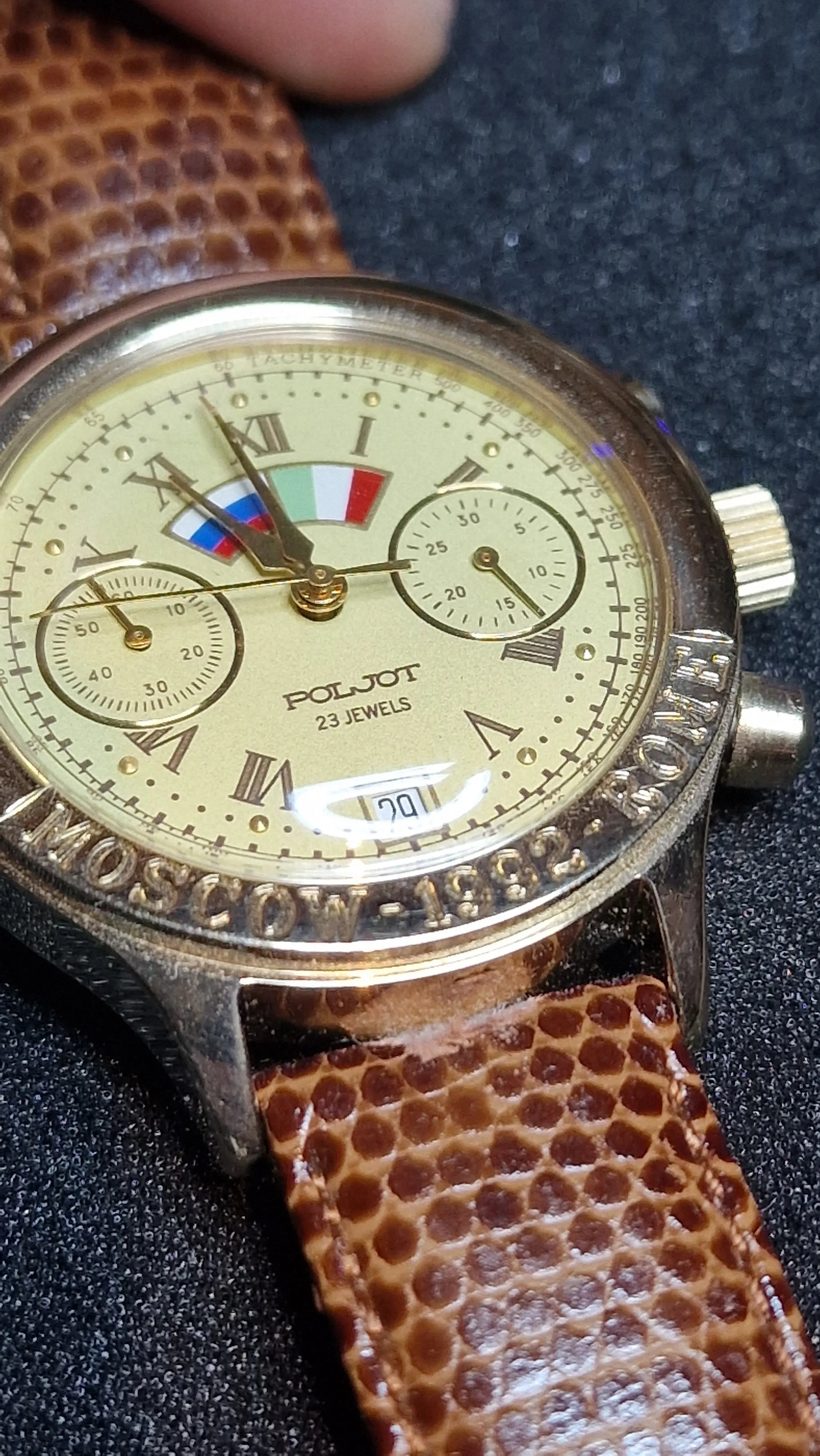 Poljot “Moscow 1992 – Rome” Mechanical Chronograph 🇷🇺🇮🇹 – Limited 12115/25000 - 5