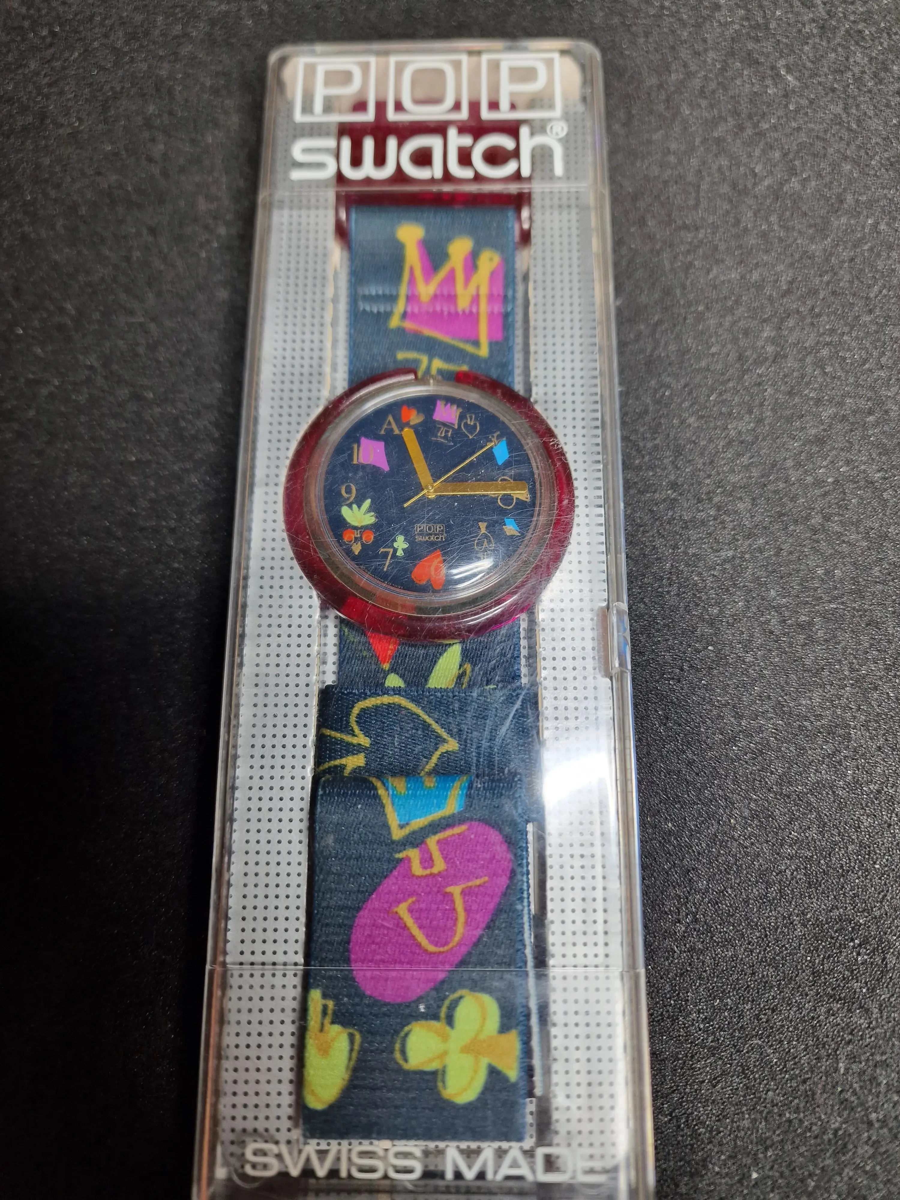 🎨 Pop Swatch PWK165 "Alice" (1992) – Rare Collector’s Watch ✨ - 2