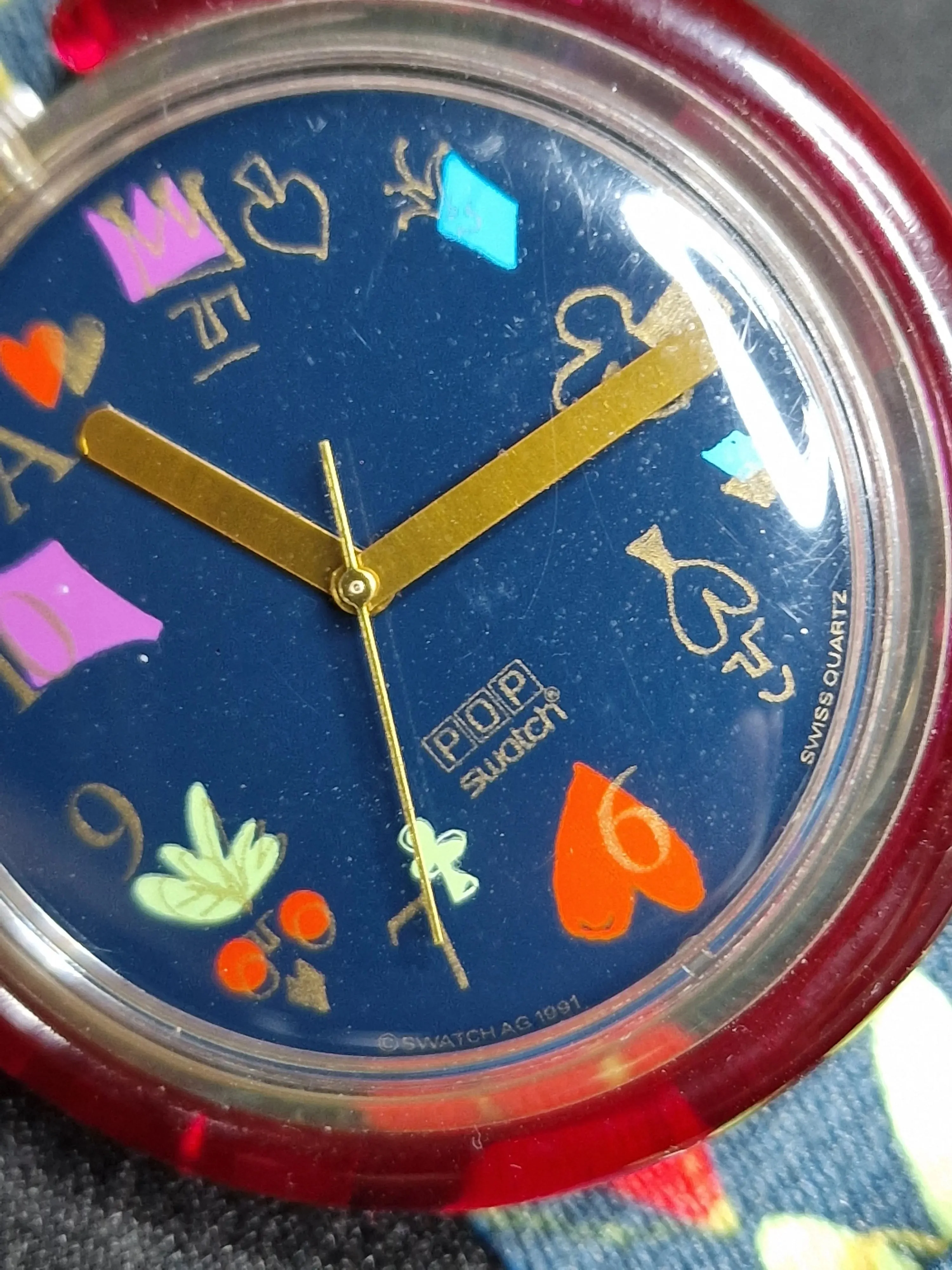 🎨 Pop Swatch PWK165 "Alice" (1992) – Rare Collector’s Watch ✨ - 7