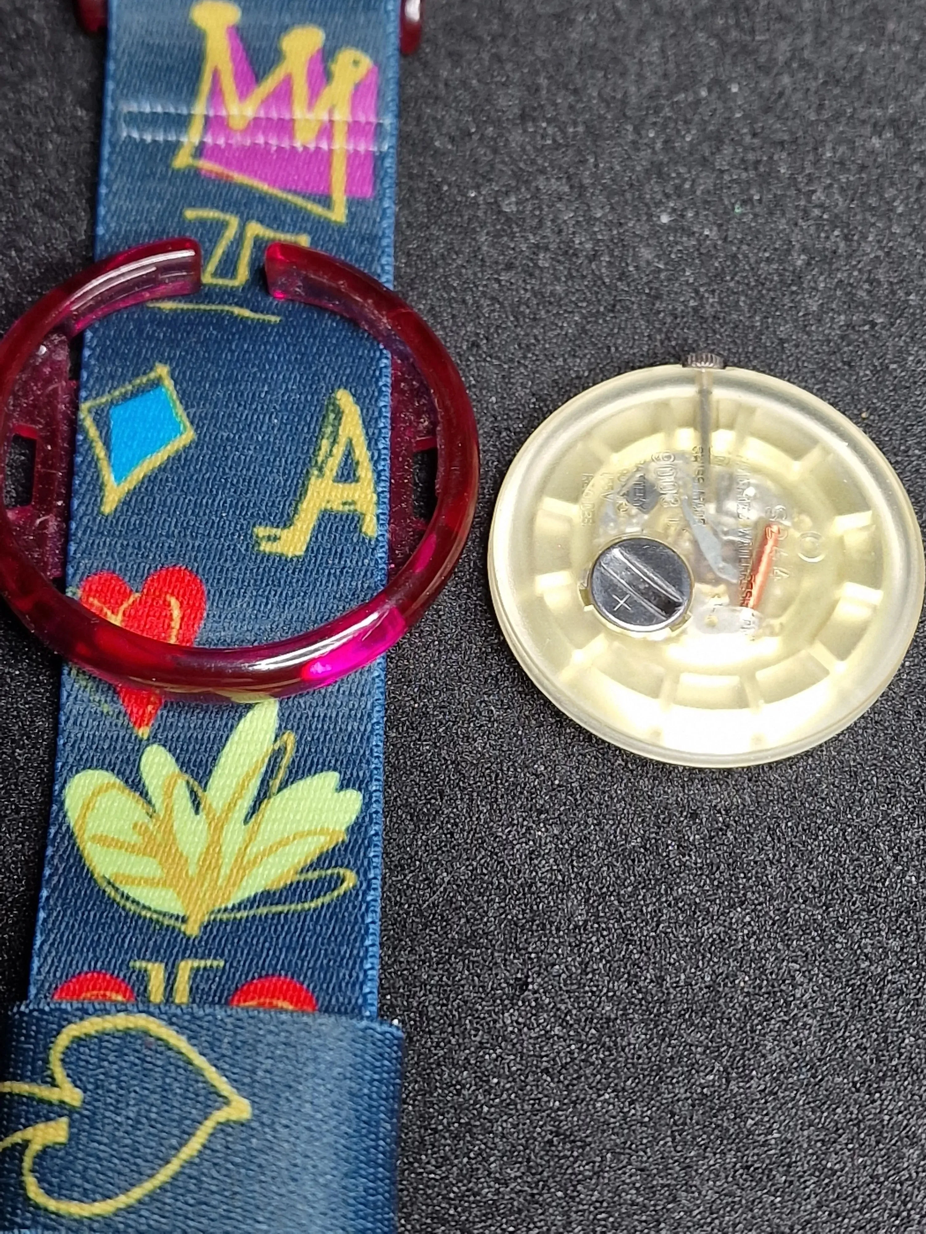 🎨 Pop Swatch PWK165 "Alice" (1992) – Rare Collector’s Watch ✨ - 8