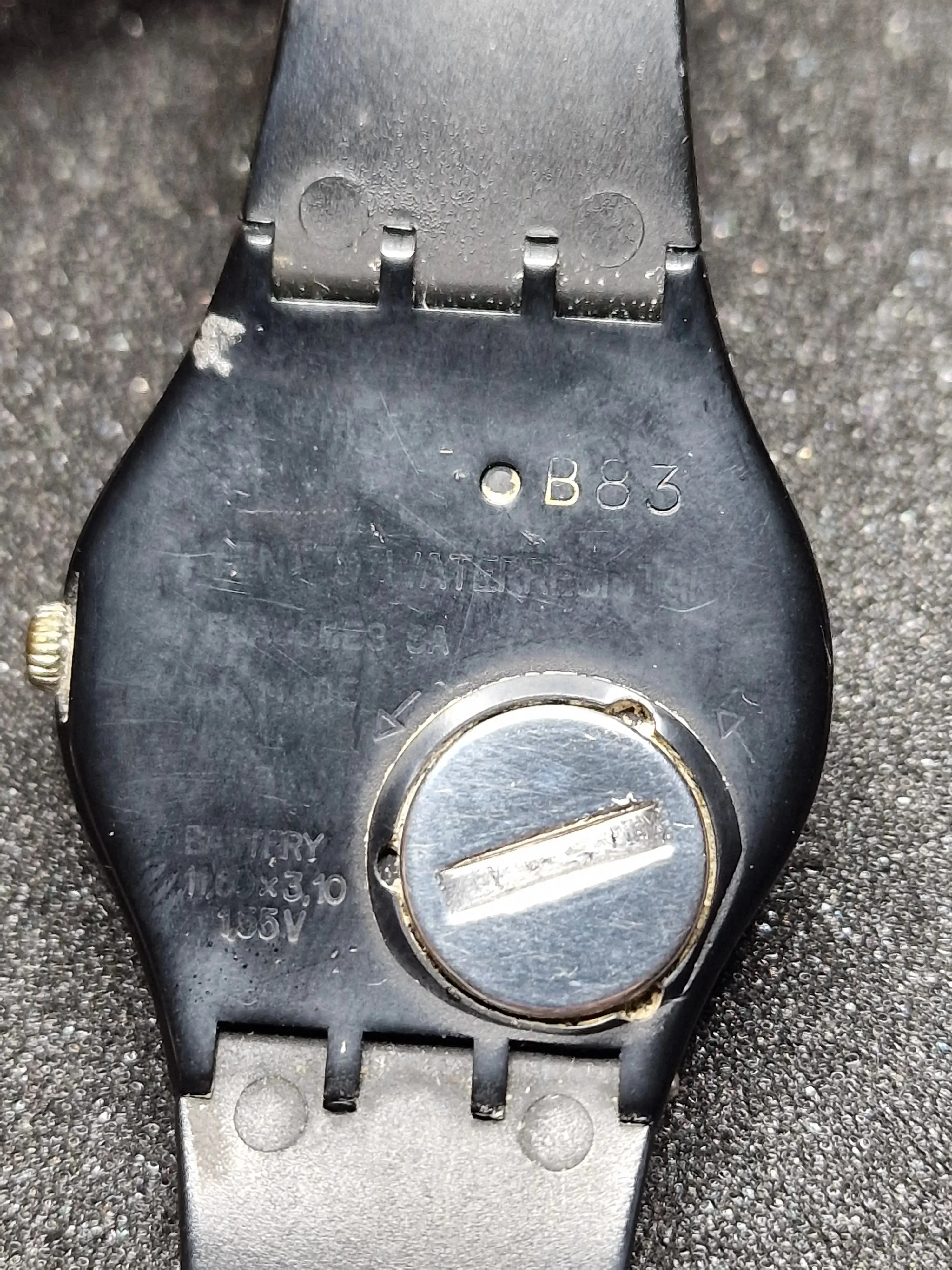 Rare 1983 Swatch GB402 – with Specialist trade (FHL) on Strap 7