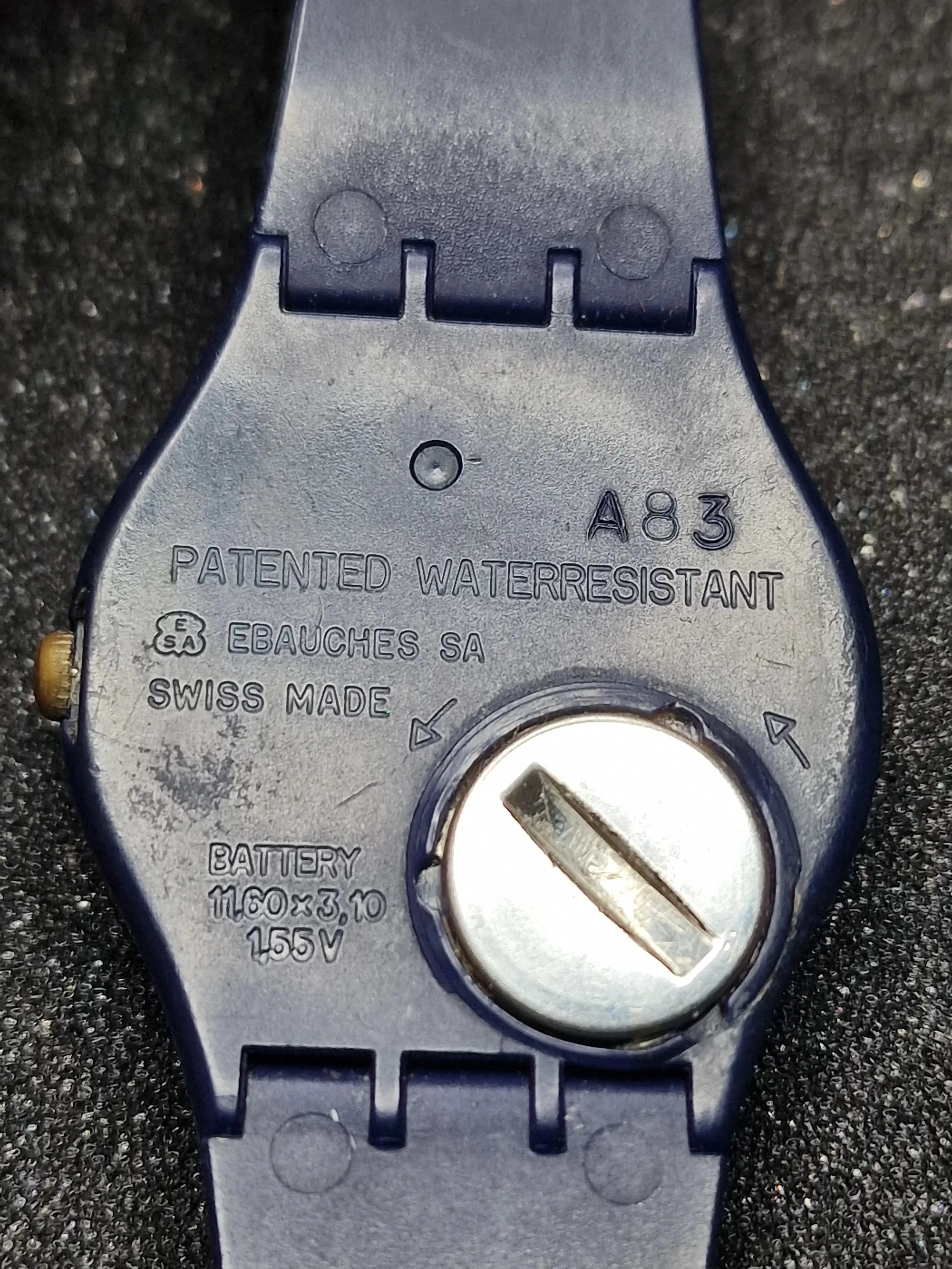 Rare 1983 Swatch GN001 – Specialist trade FHL on Strap – 34mm 6