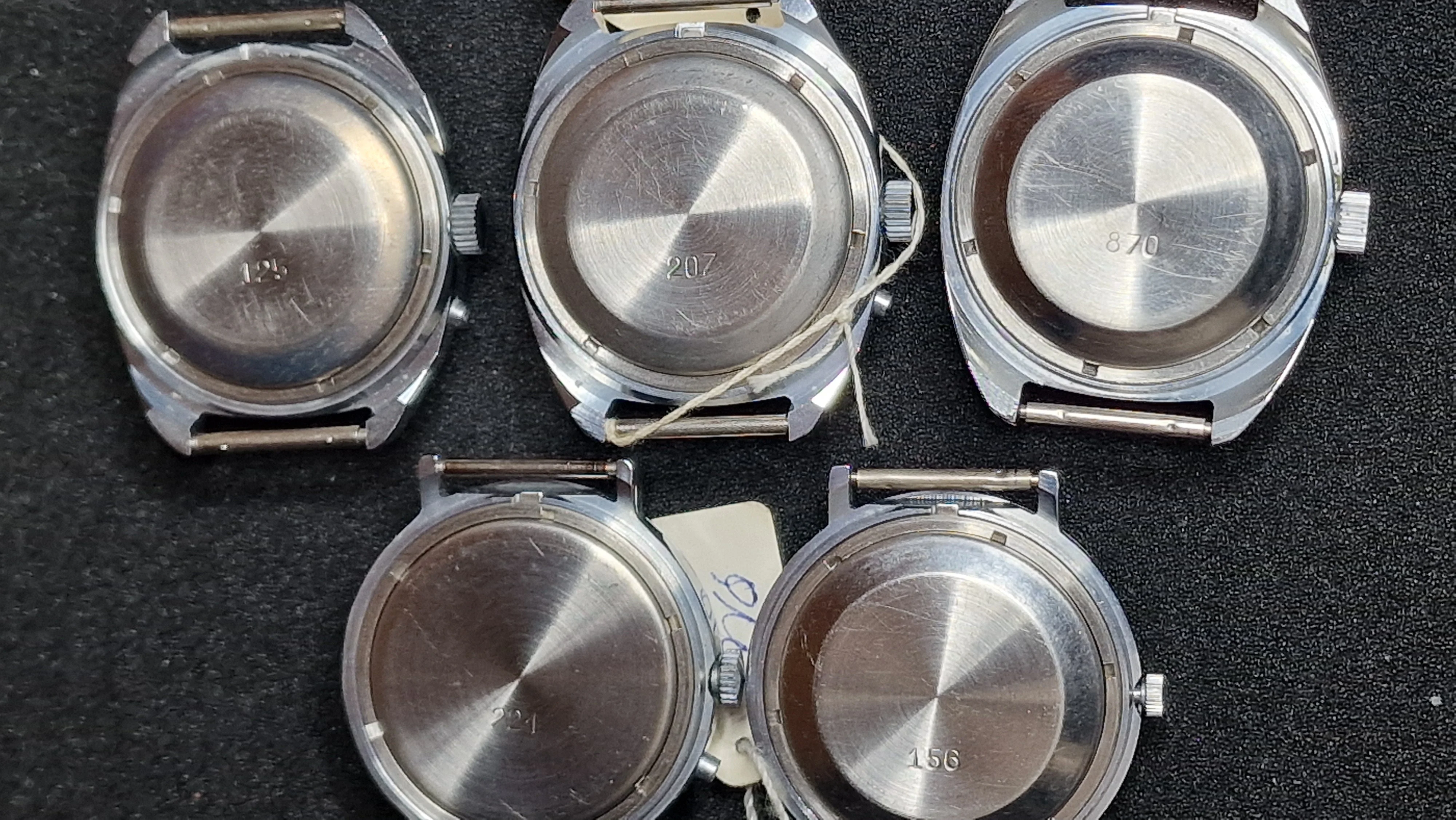 of 5 – Slava “BAIKONUR MIR-92” Automatic Watches – Limited Space Edition – 1992 - 8