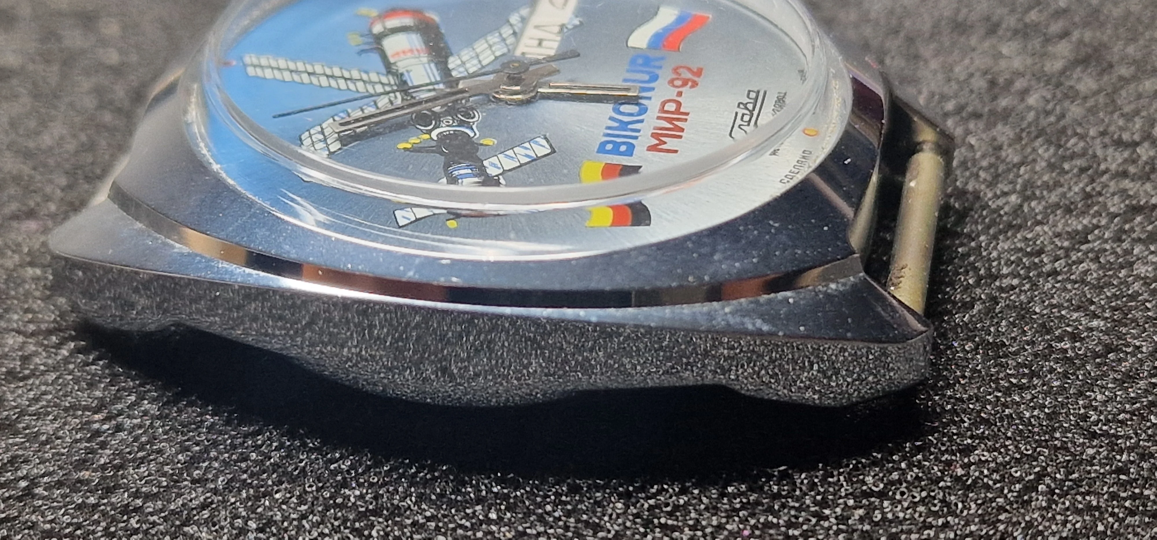 Rare SLAVA "Baikonur MIR-92" Automatic Watch – Misprint Edition 🇩🇪 (Flag Error), 37mm – Limited 125/900 3