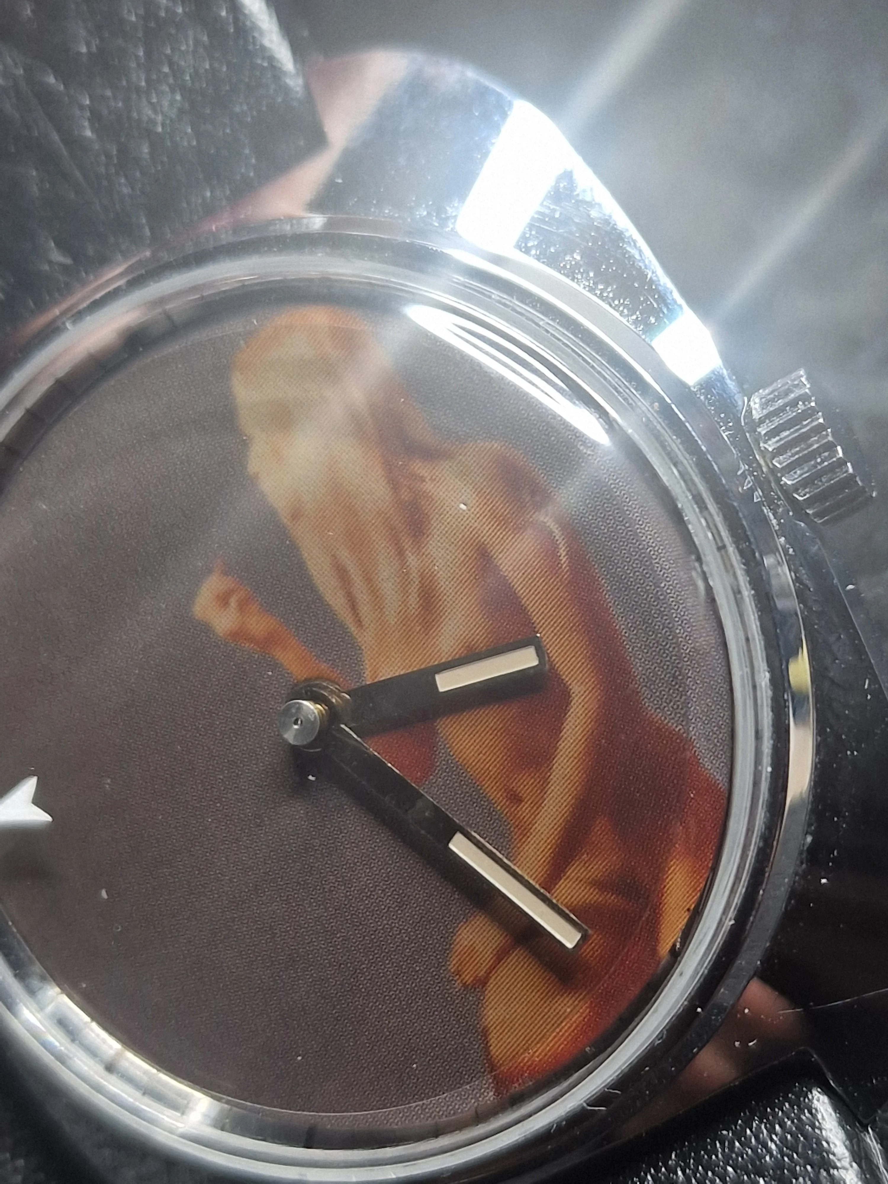 Rare Vintage Erotic Watch – Swiss Made – Hand-Wound – 1970s – Patented Animation - 5