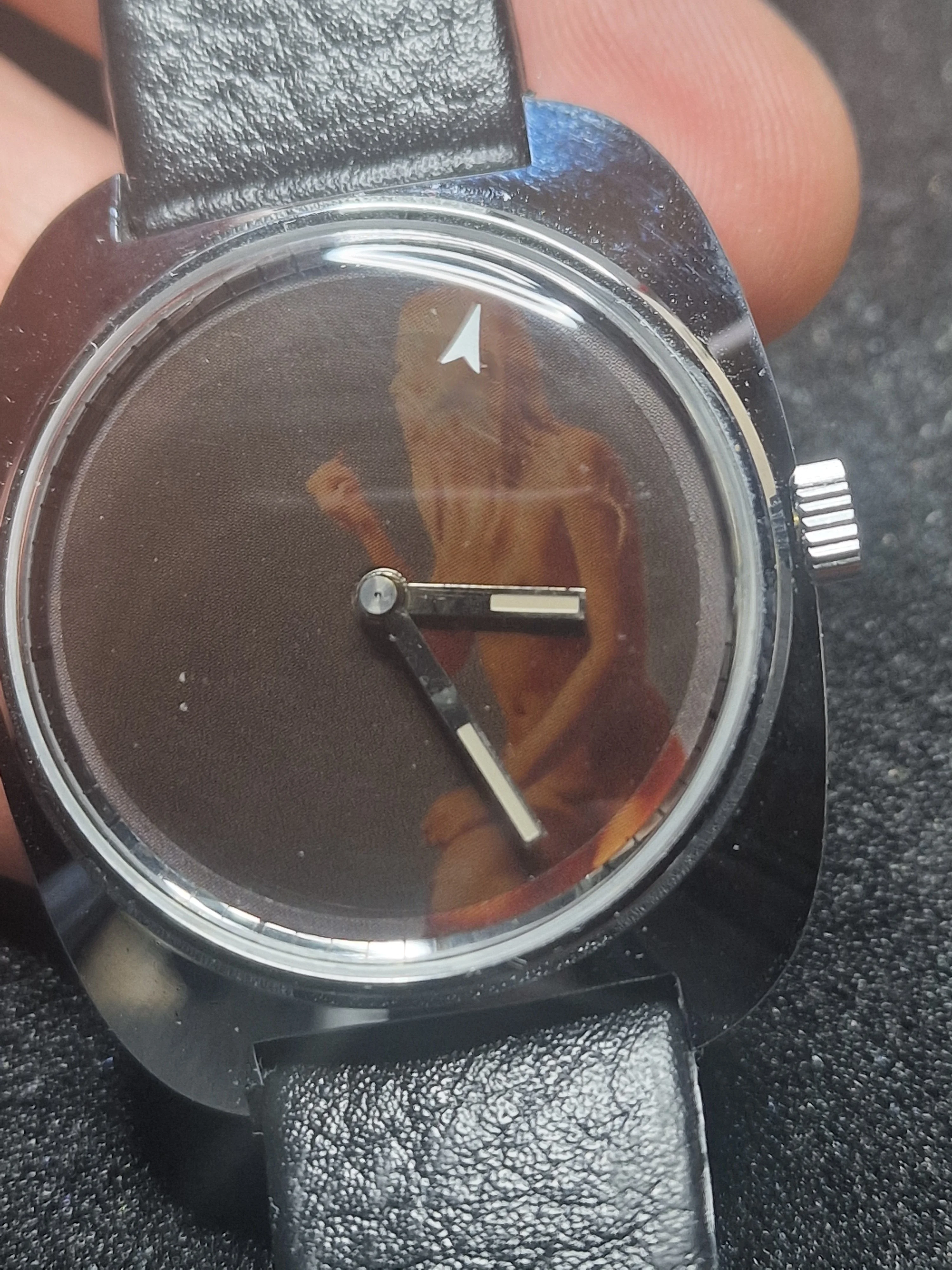 Rare Vintage Erotic Watch – Swiss Made – Hand-Wound – 1970s – Patented Animation - 8