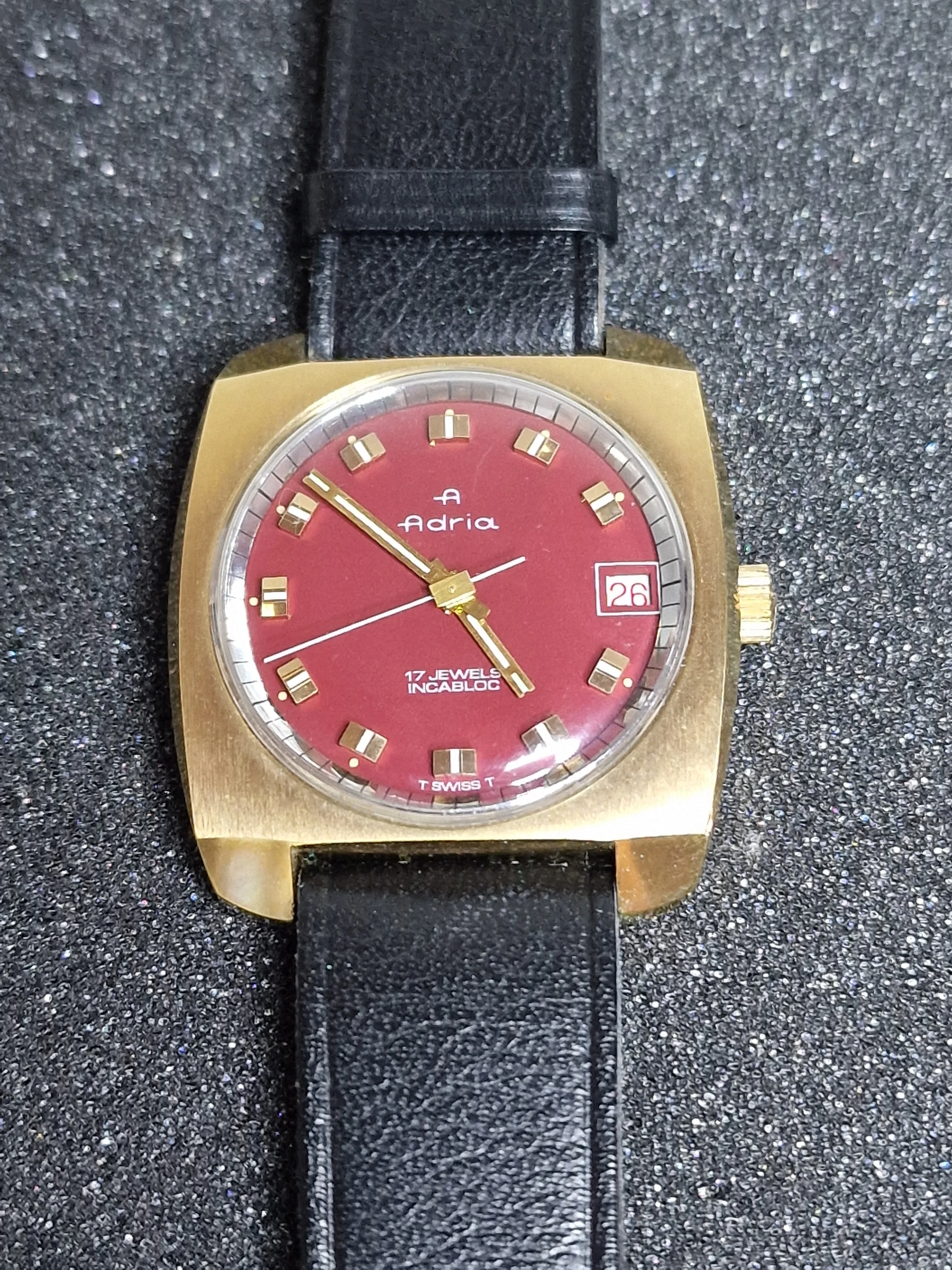 ⭐ Rare Vintage Watch "ADRIA" – Swiss Made, Hand-Wound, 1960s, Unworn Old Stock