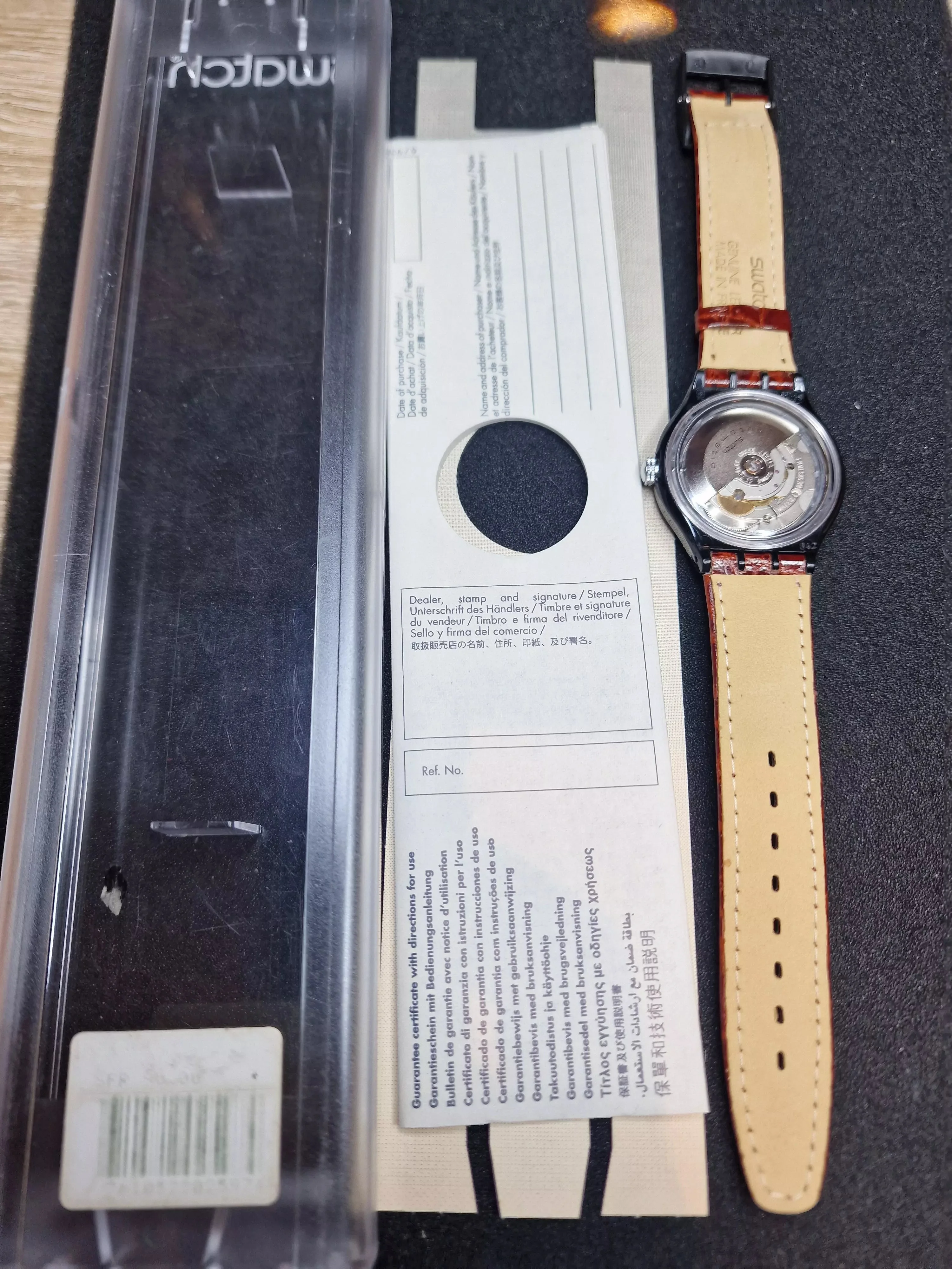 Swatch Automatic SAB102 "Black Circles" (1993) – Vintage Skeleton 4