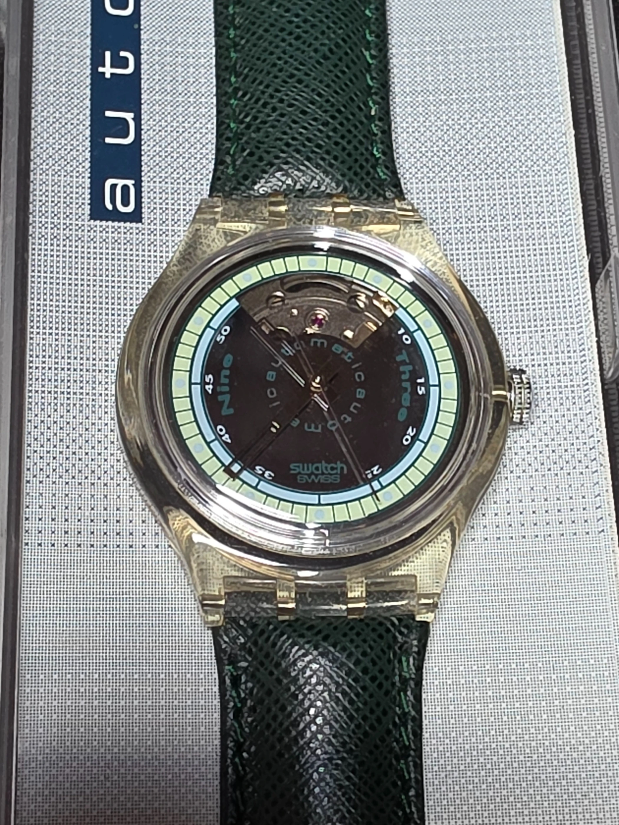 Swatch Automatic SAK100 – 1991 – NOS – Transparent Case