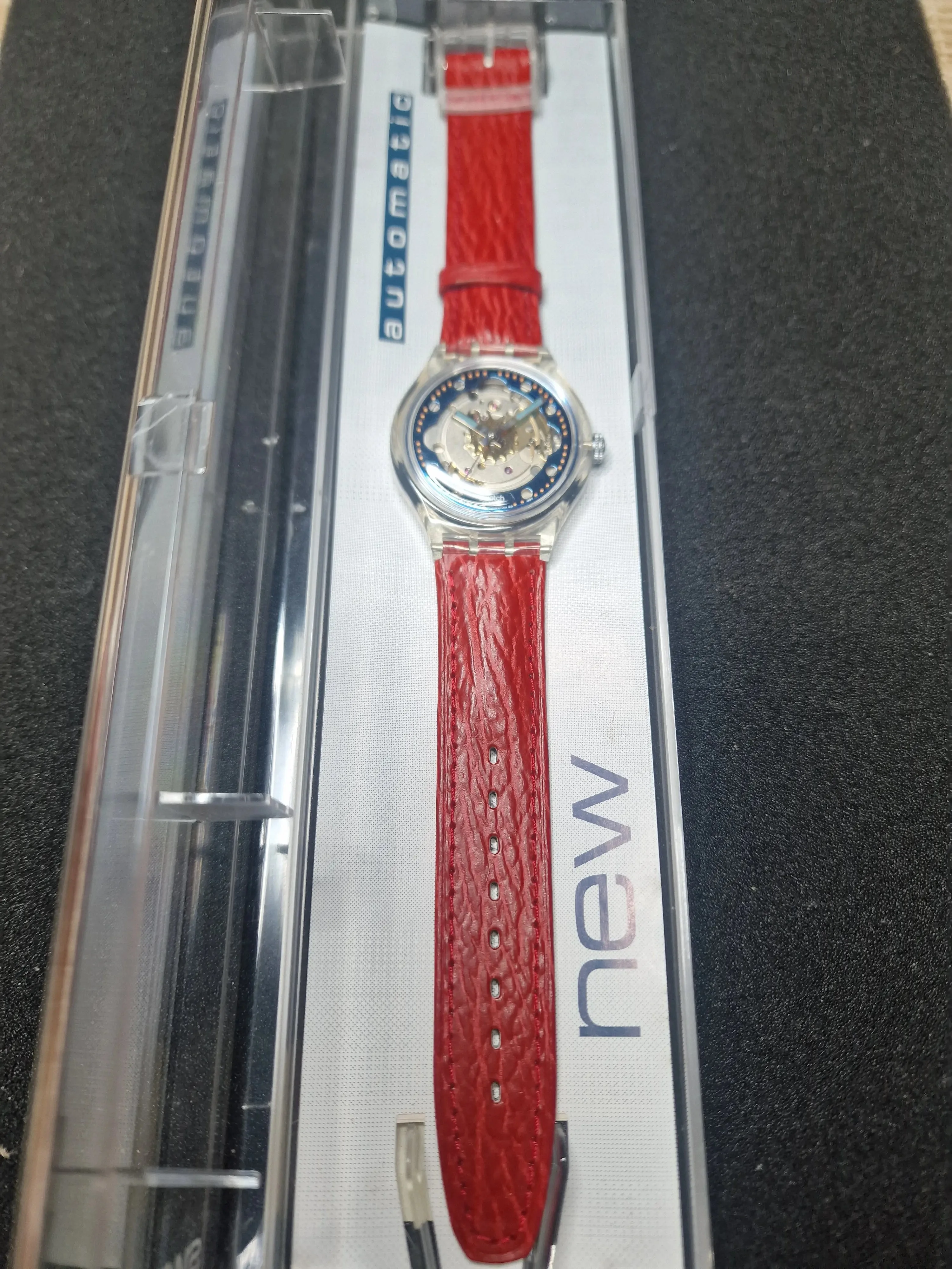 ⏱ Swatch Automatic SAK101 "Red Ahead" (1992) – Rare Early Automatic 3