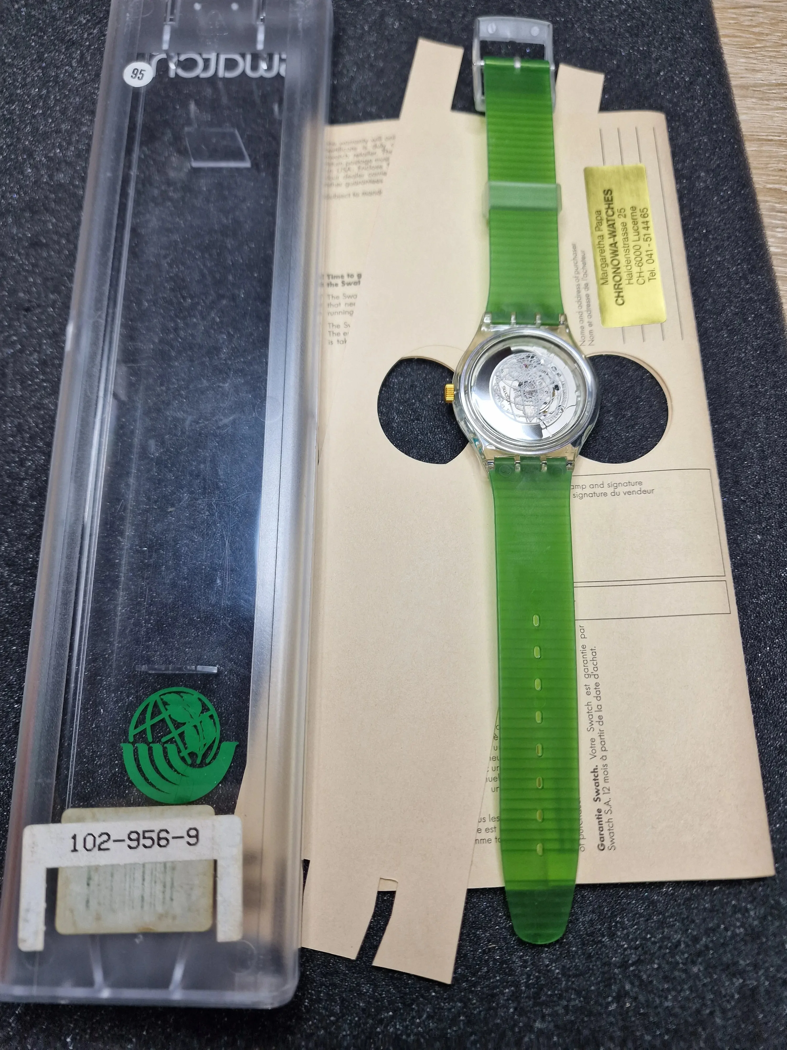 Swatch Automatic SAK102 "Time to Move" – Earth Summit 1992 3