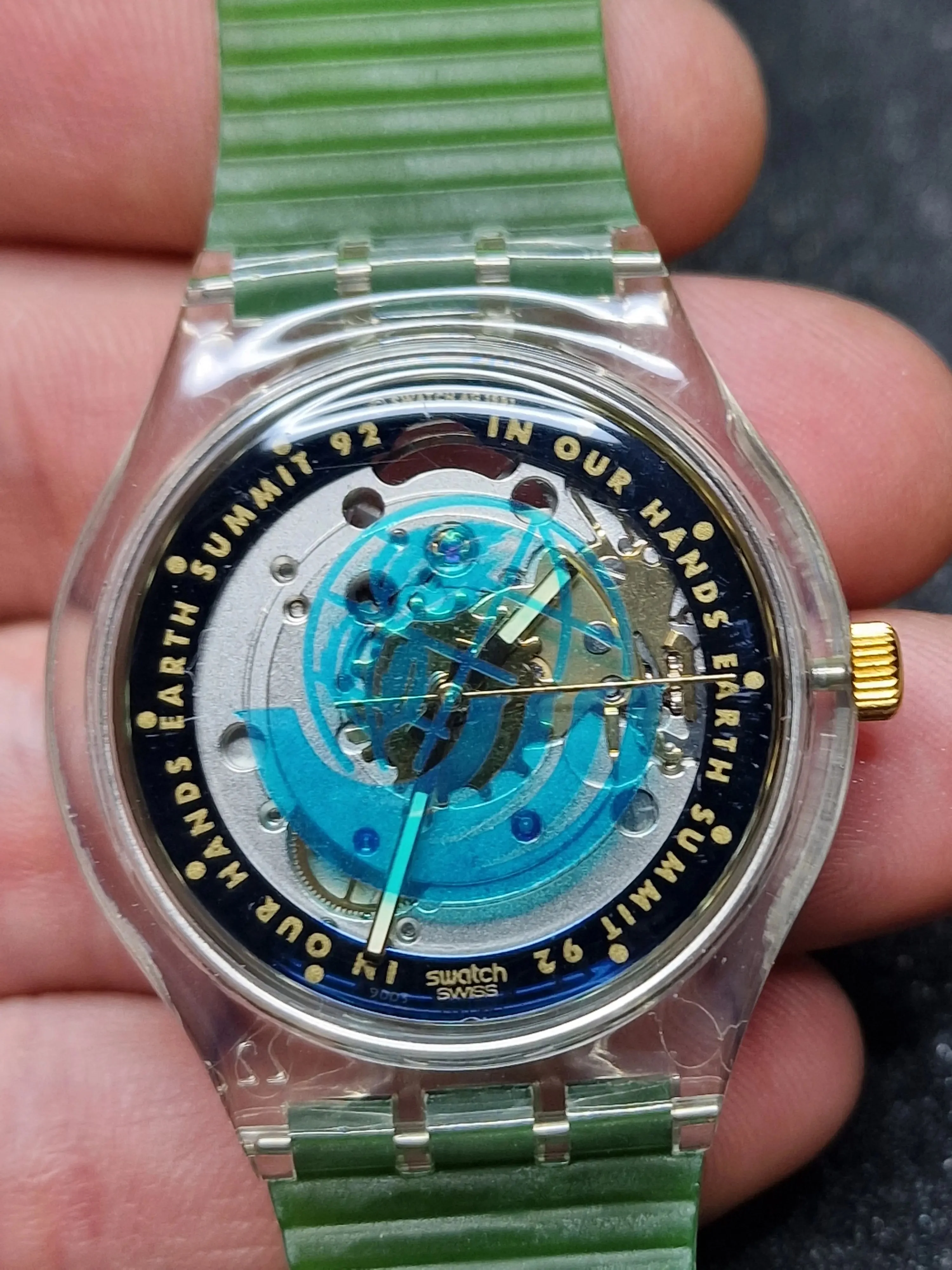 Swatch Automatic SAK102 "Time to Move" – Earth Summit 1992 4