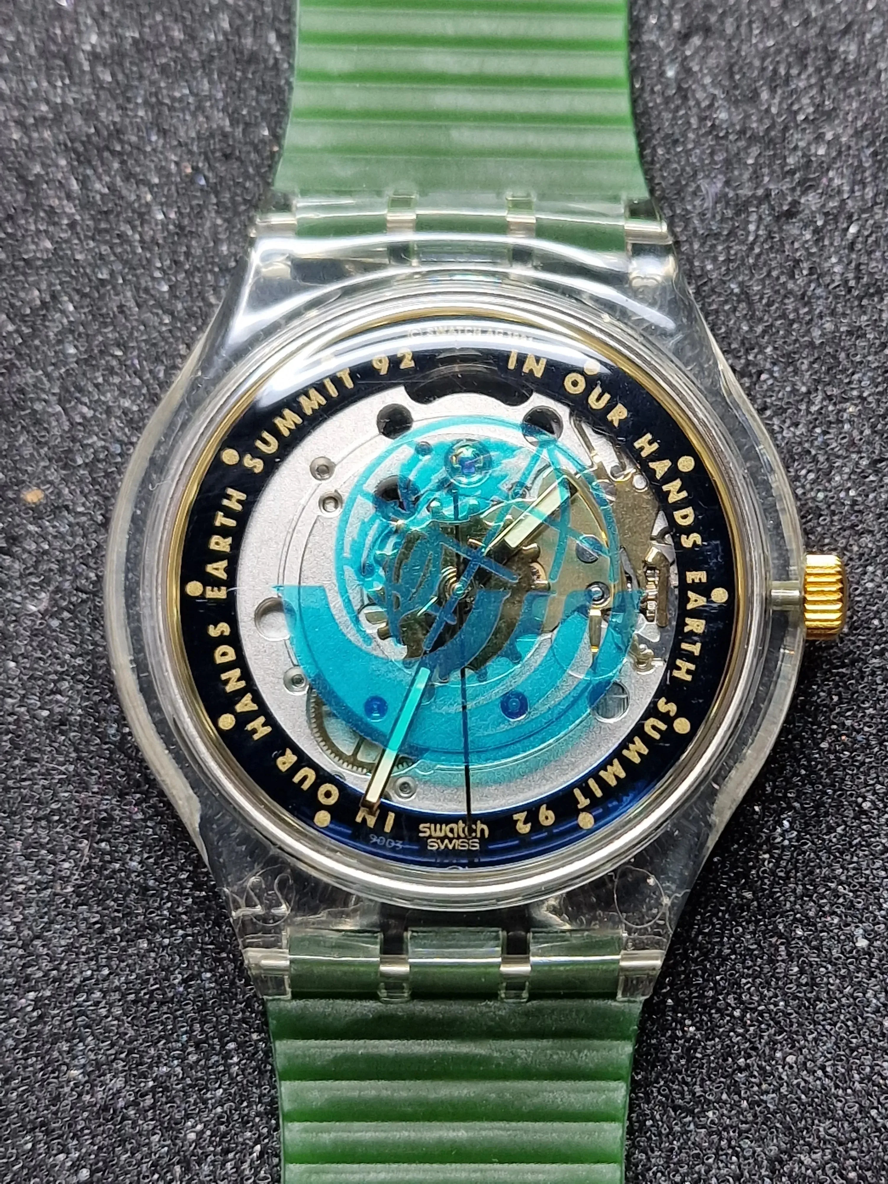 Swatch Automatic SAK102 "Time to Move" – Earth Summit 1992 5
