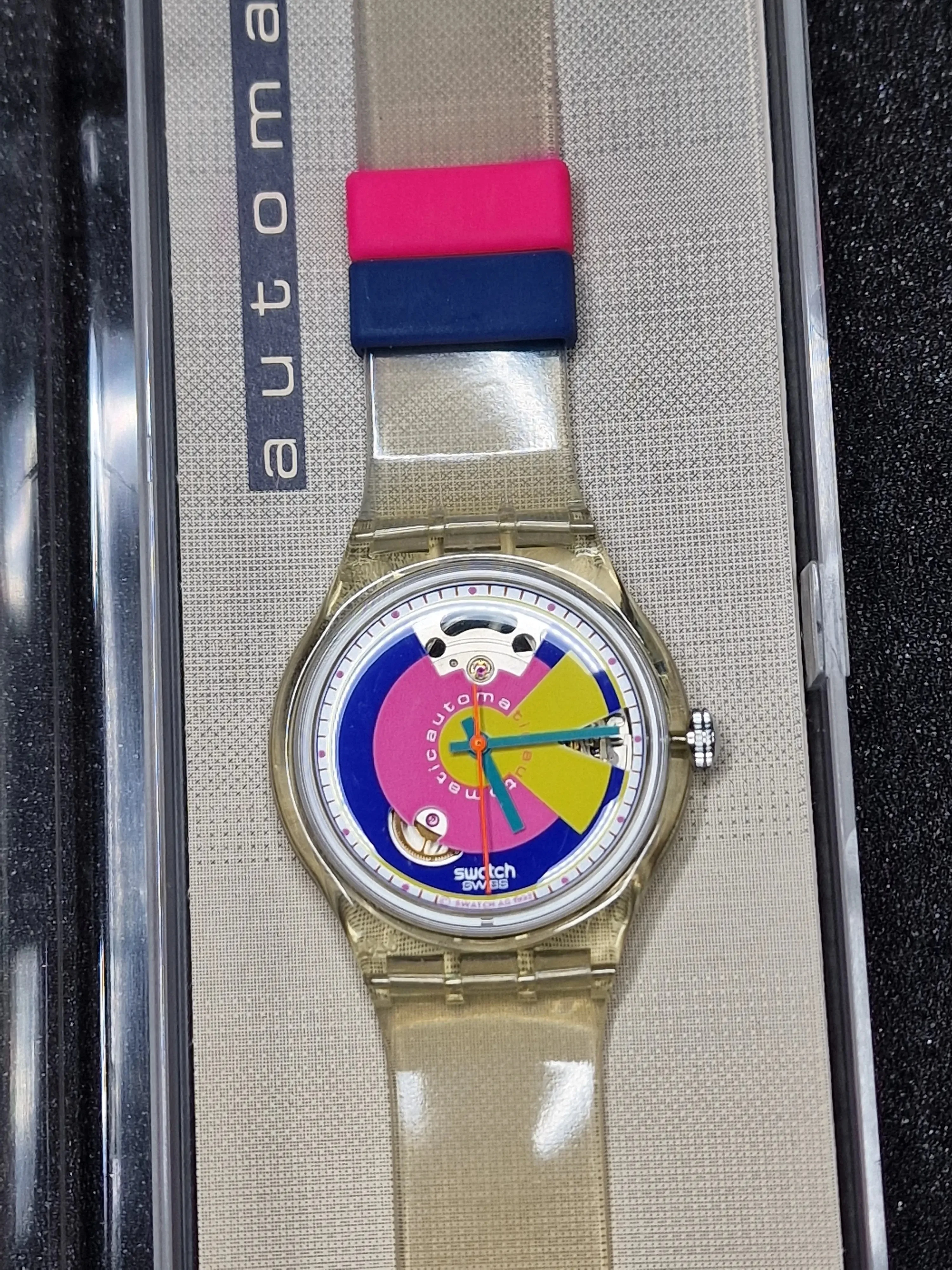 🎨 Swatch Automatic SAK109 "Happy Wheels" (1992) – Rare Collectible