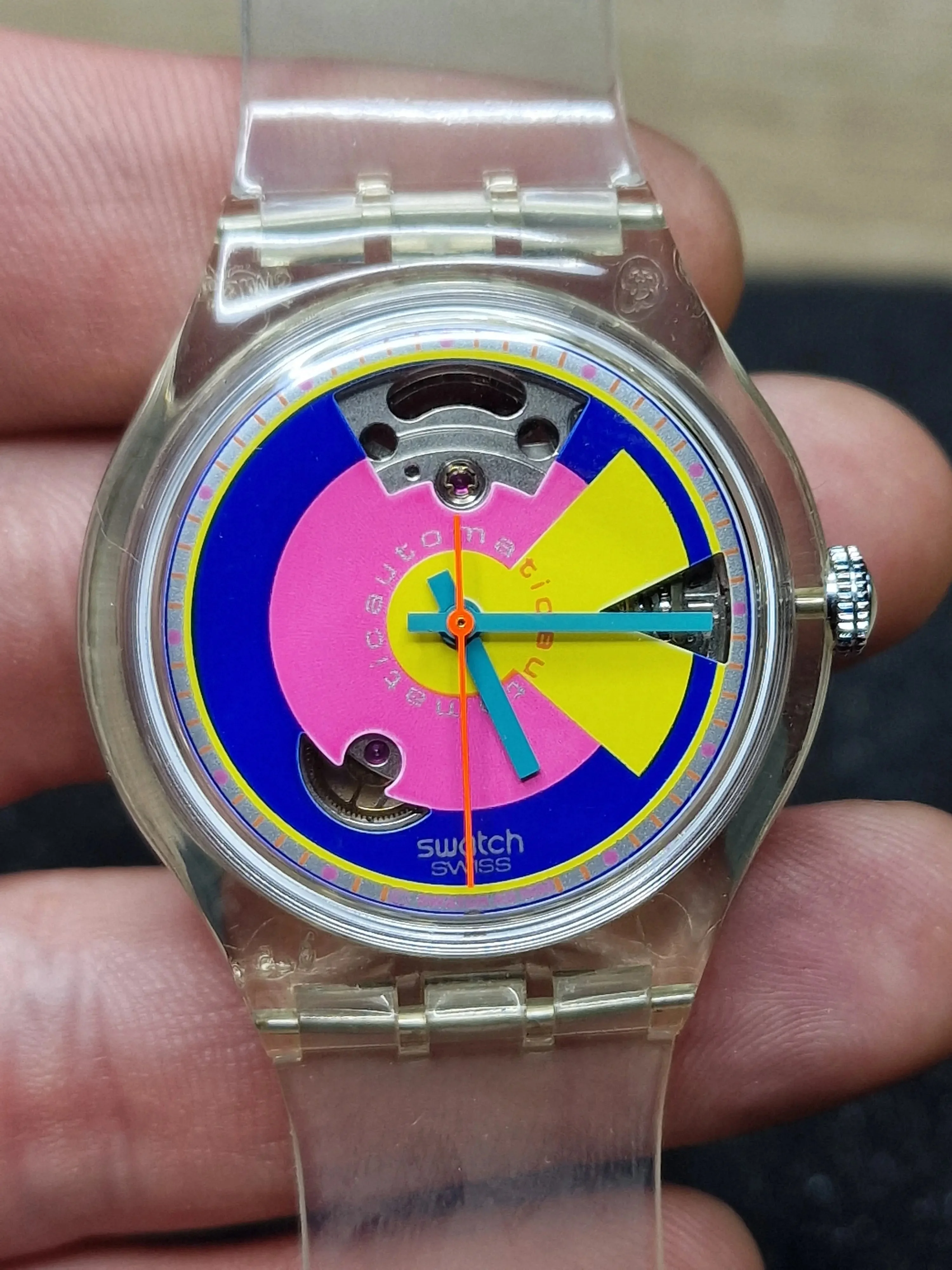 Swatch Automatic SAK109 "Happy Wheels" (1992) – Rare Collectible 4