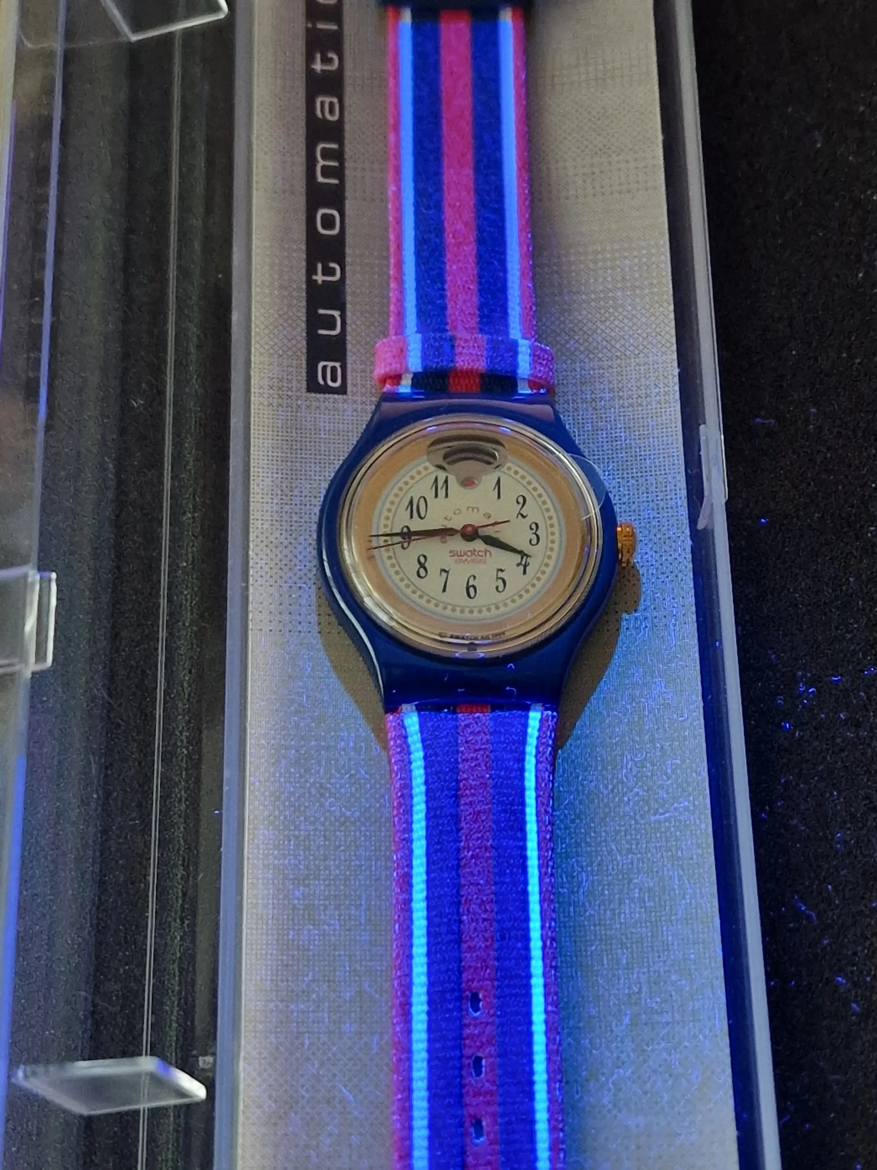 Swatch Automatic SAN105 "Time & Stripes" – 1994 🇺🇸⏱ 13