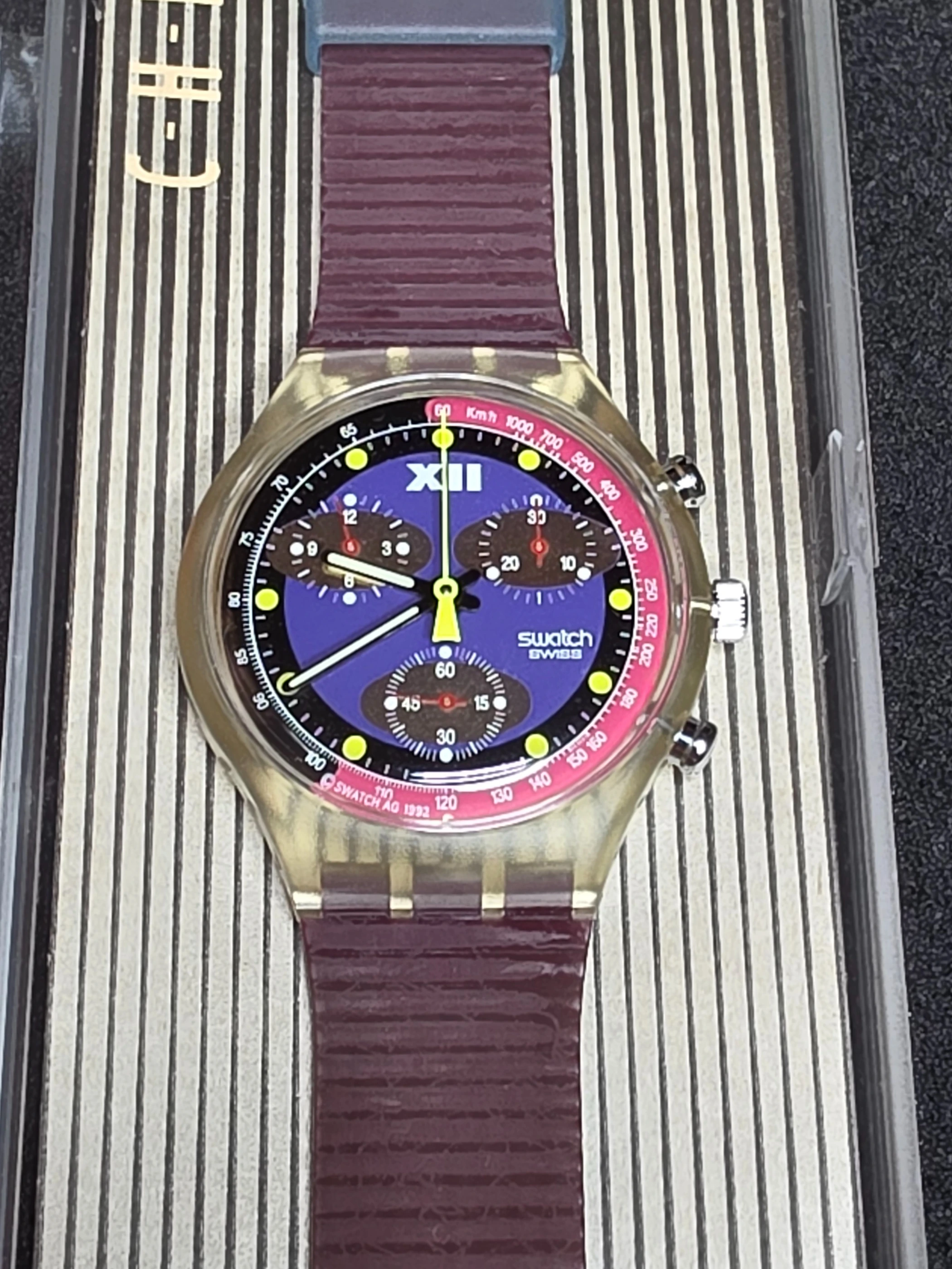 Swatch Chrono Blue Chip SCK101 – 1993 – NOS – Blue Dial