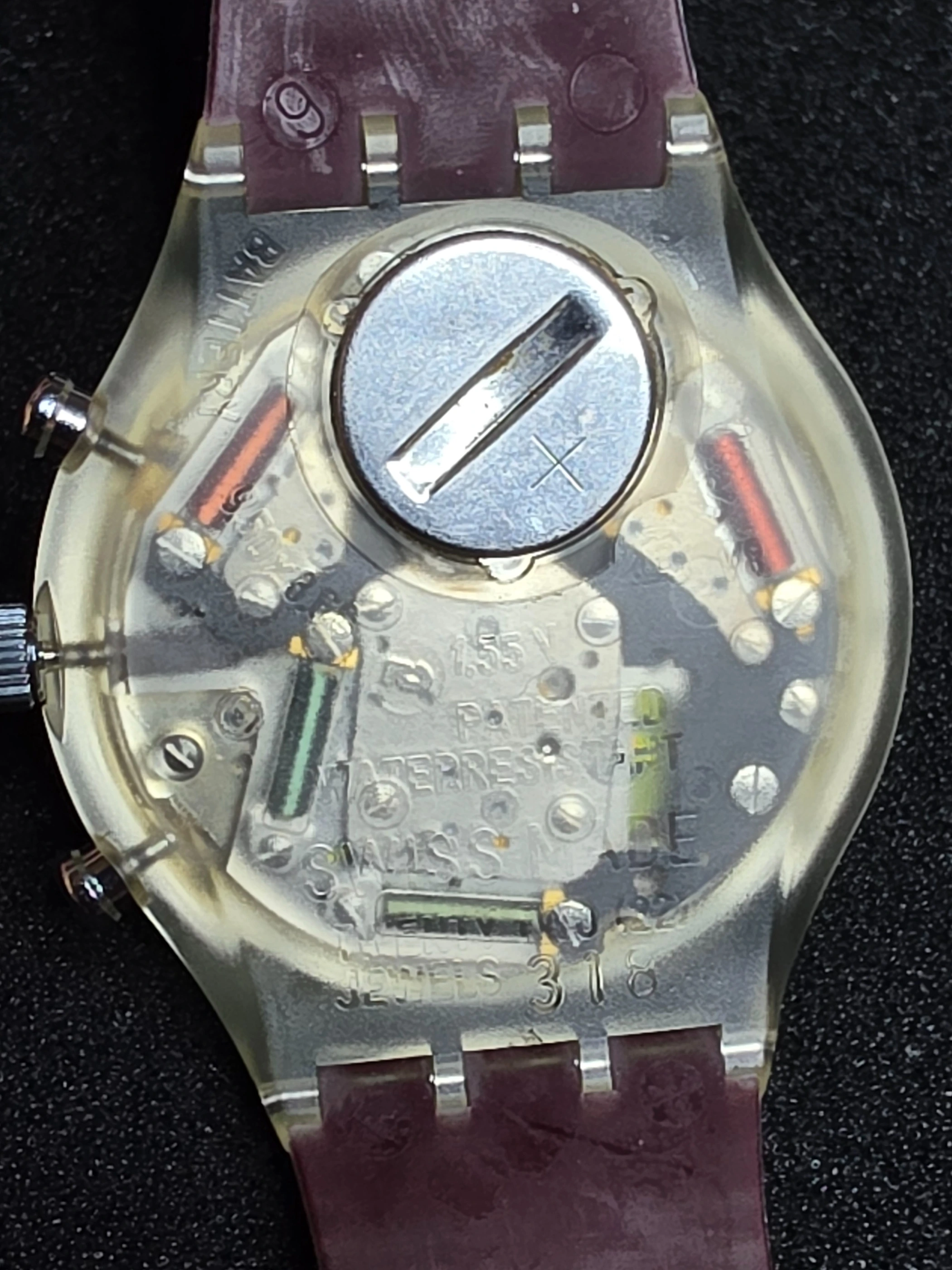 Swatch Chrono Blue Chip SCK101 – 1993 – NOS – Blue Dial – view 7