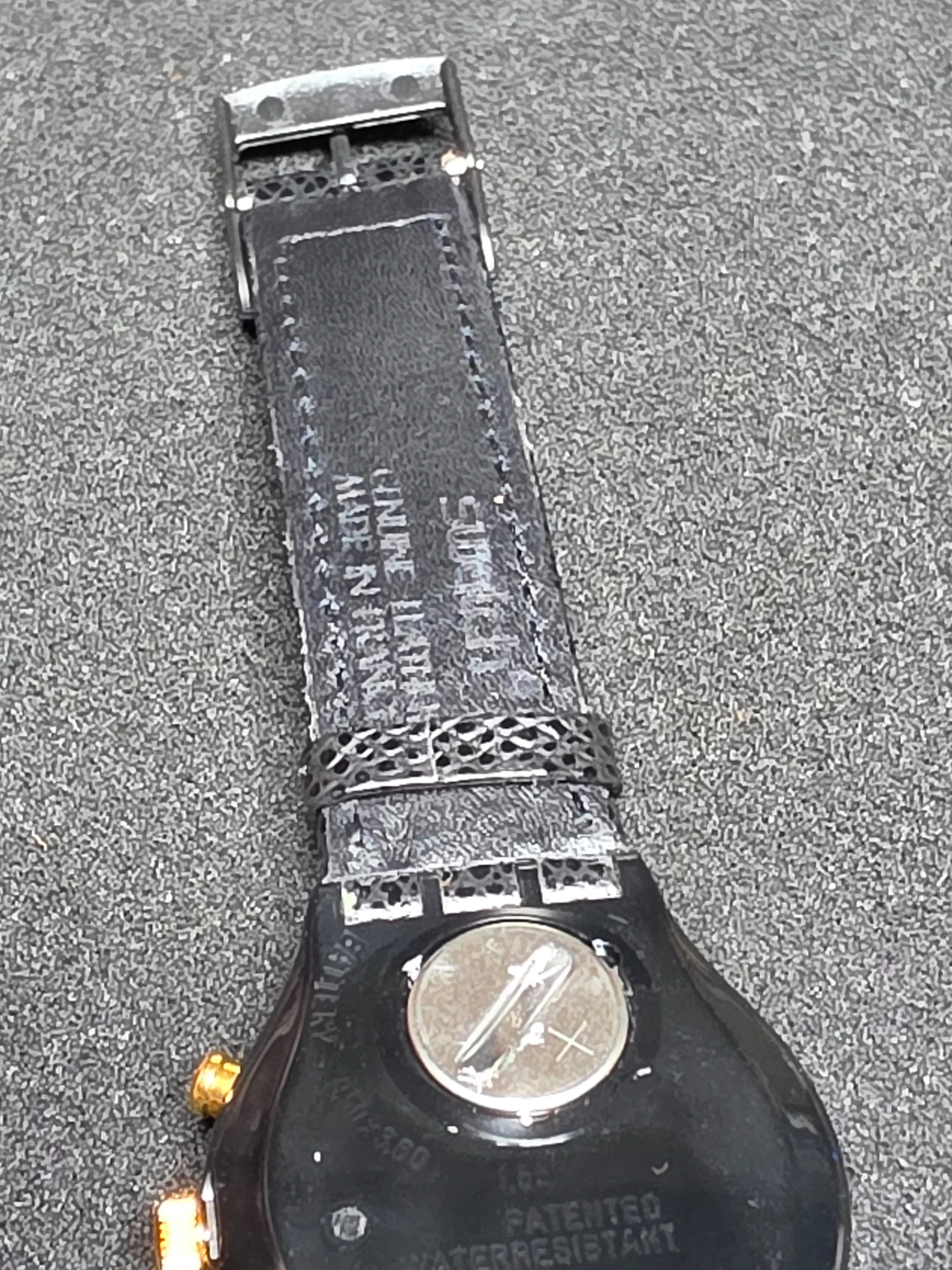 Swatch Chrono Colossal SCB109 – 1992 – NOS – Black Dial – view 11