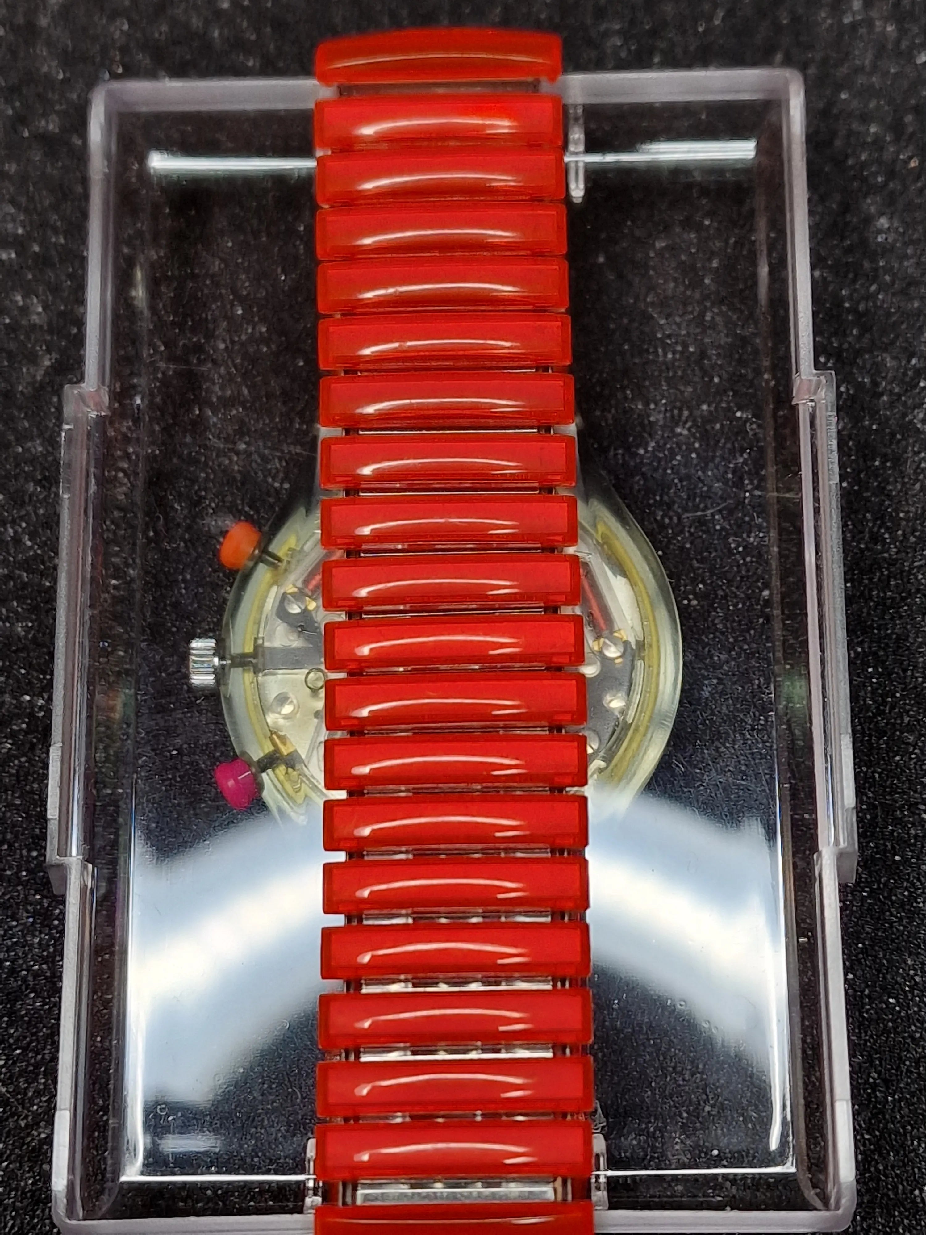 Swatch Chrono Flex SCG102 “Inspyral” (1994) – Rare with Original Fluorescent Strap! 4