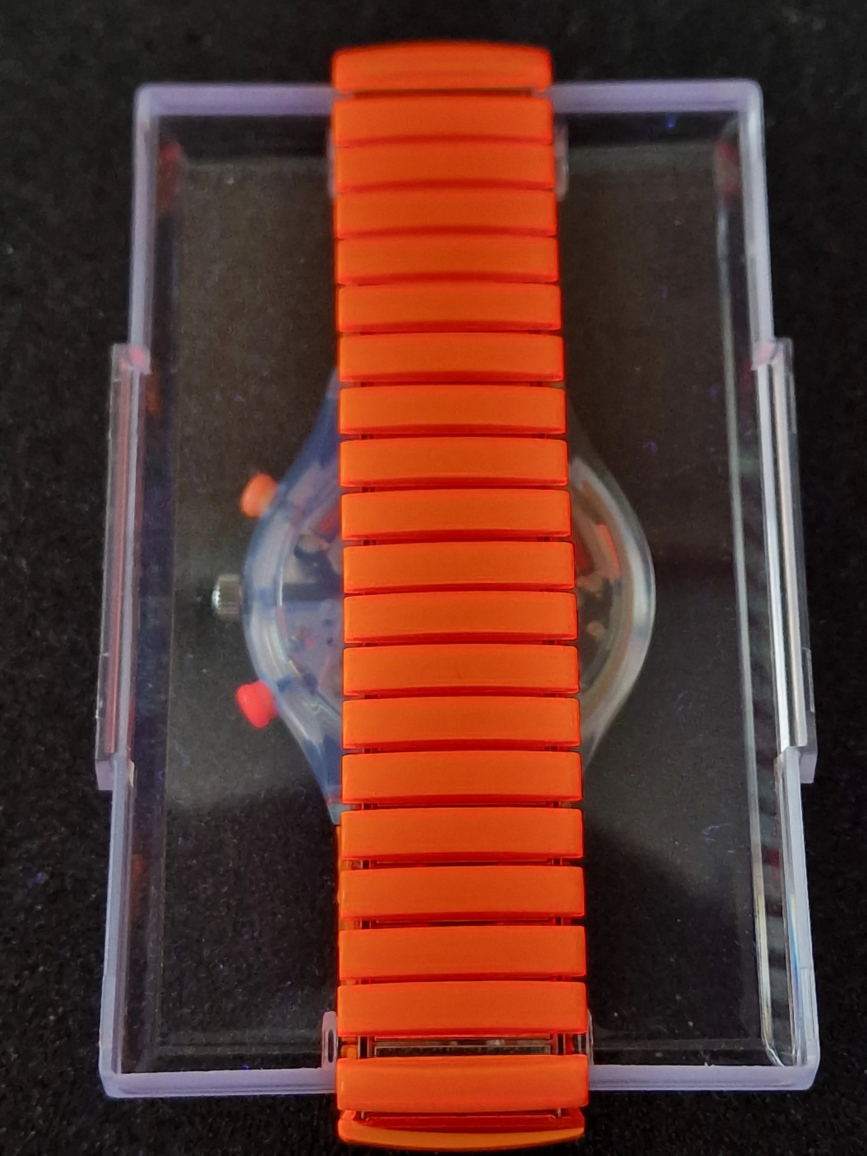 Swatch Chrono Flex SCG102 “Inspyral” (1994) – Rare with Original Fluorescent Strap! 5