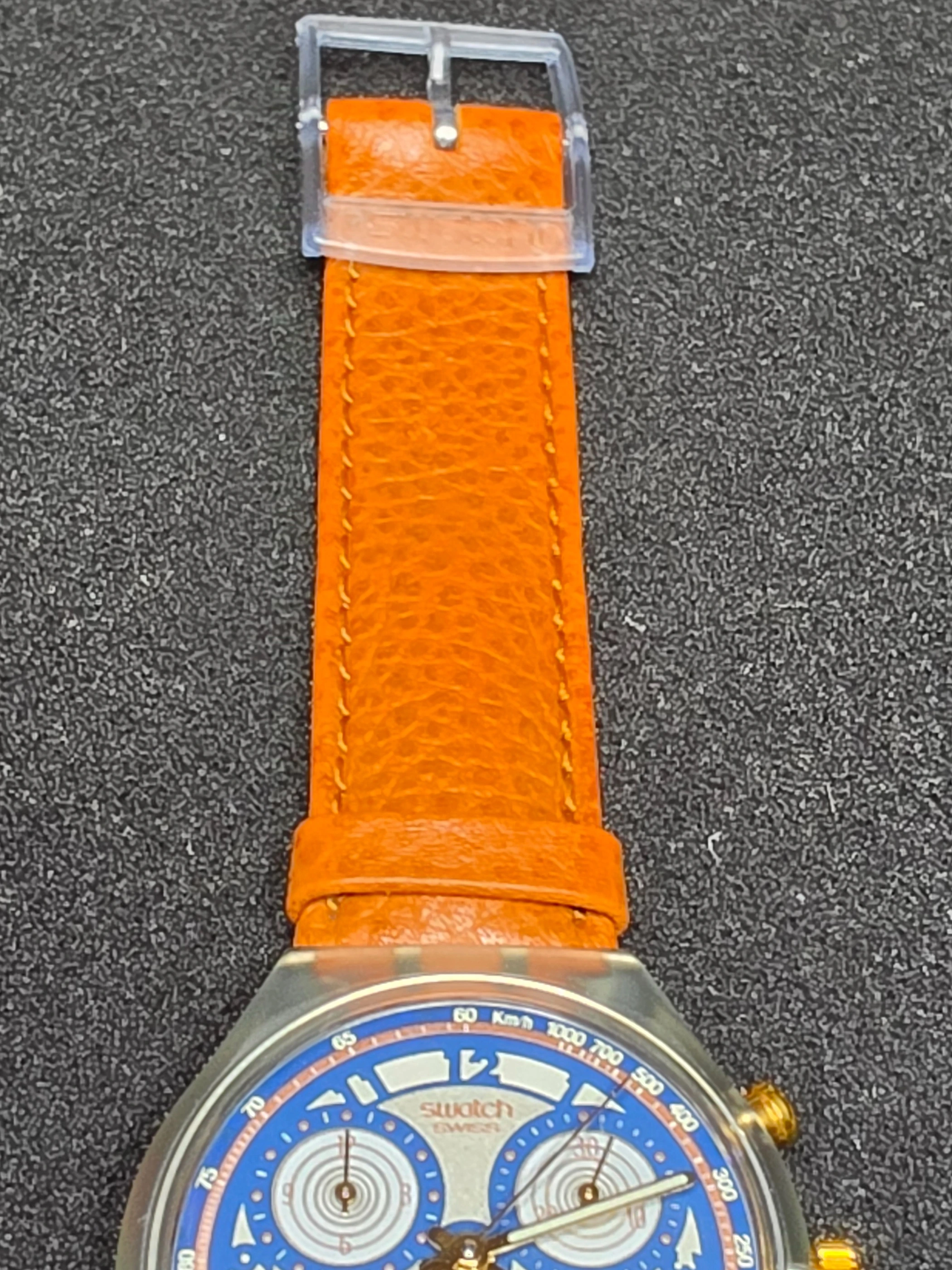 Swatch Chrono Honey Tree SCN107 – 1993 – NOS – Silver Dial – view 9