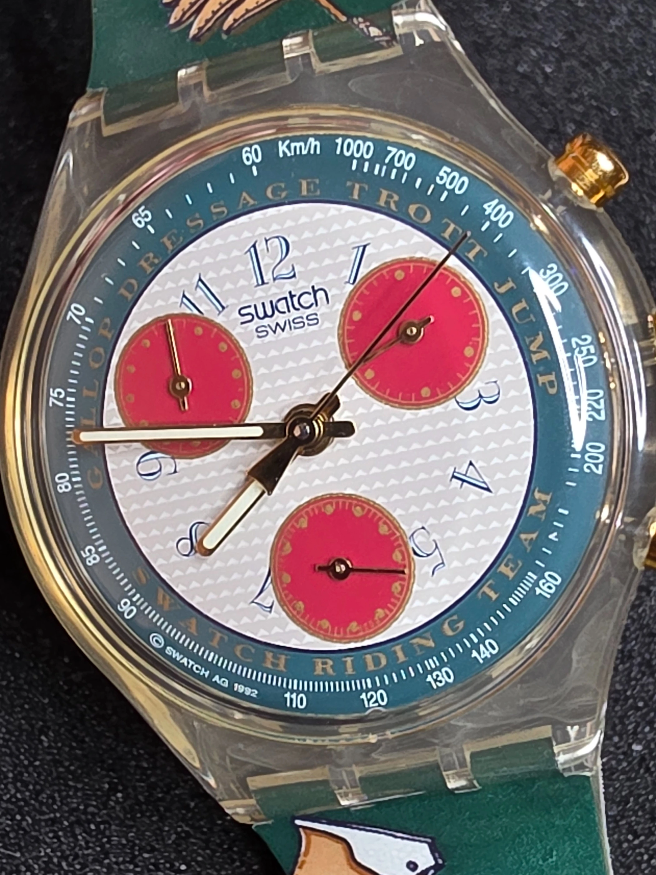 Swatch Chrono Horse Riding SCK103 – 1992 – NOS – Equestrian Theme – view 4